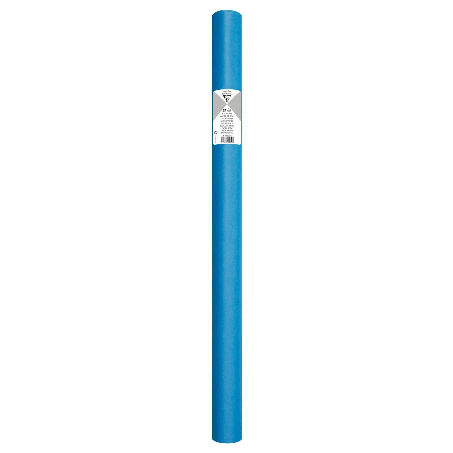 Clairefontaine 5x Seidenpapier Rolle 24 Bogen 50x75cm Petroliumblau 394057C