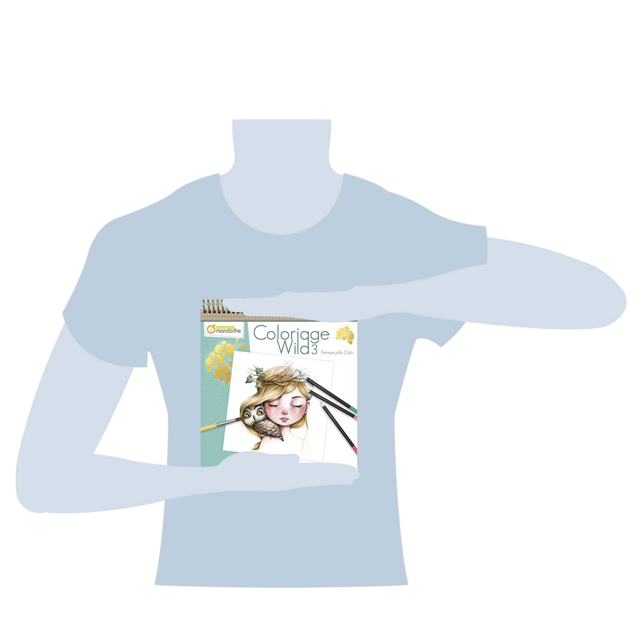 Avenue Mandarine 5x Malbuch Wild 3 - Grün GY077C