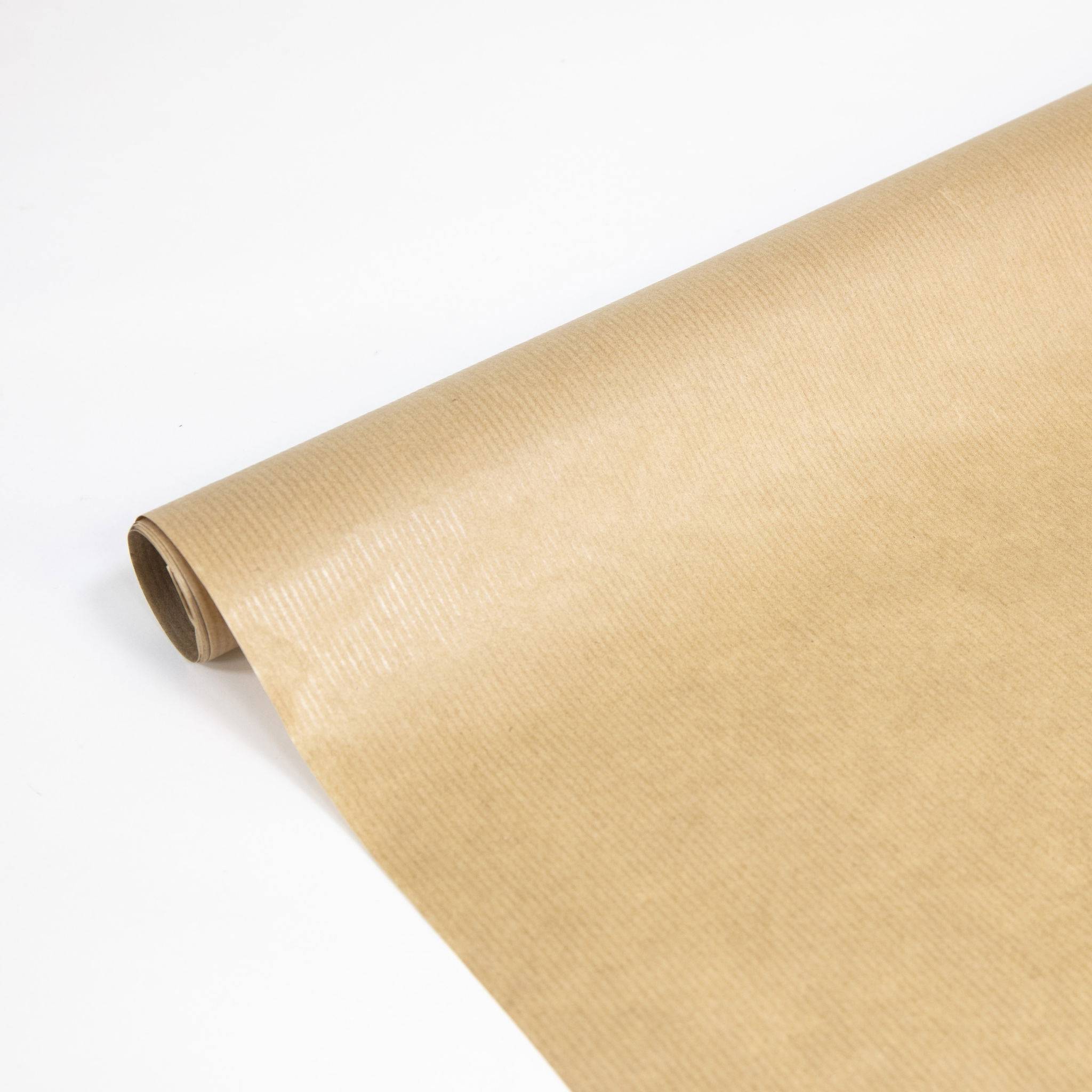 Clairefontaine 16x Geschenkpapierrolle 10x0,70m, Kraft braun gerippt 195771C