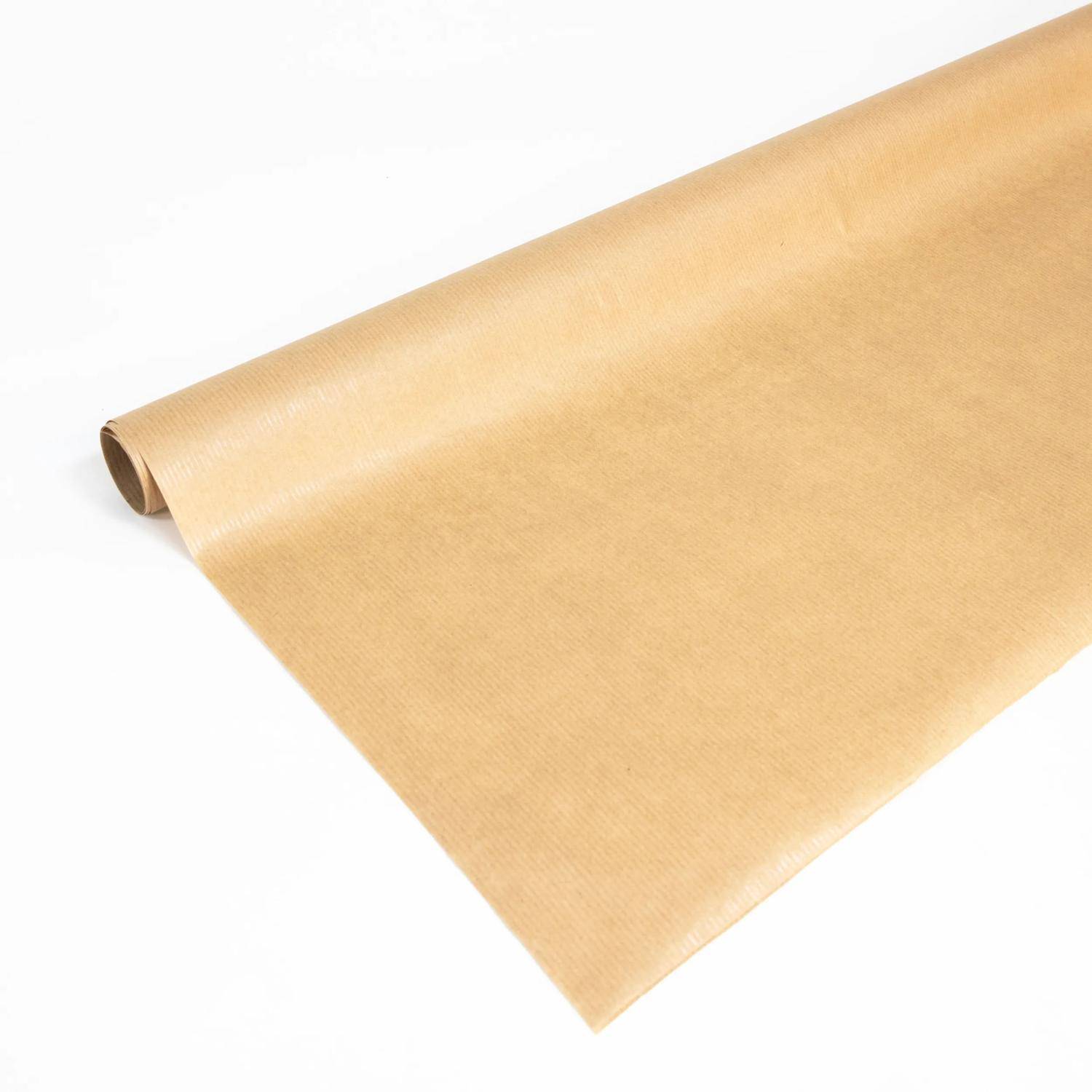 Clairefontaine 16x Geschenkpapierrolle 10x0,70m, Kraft braun gerippt 195771C