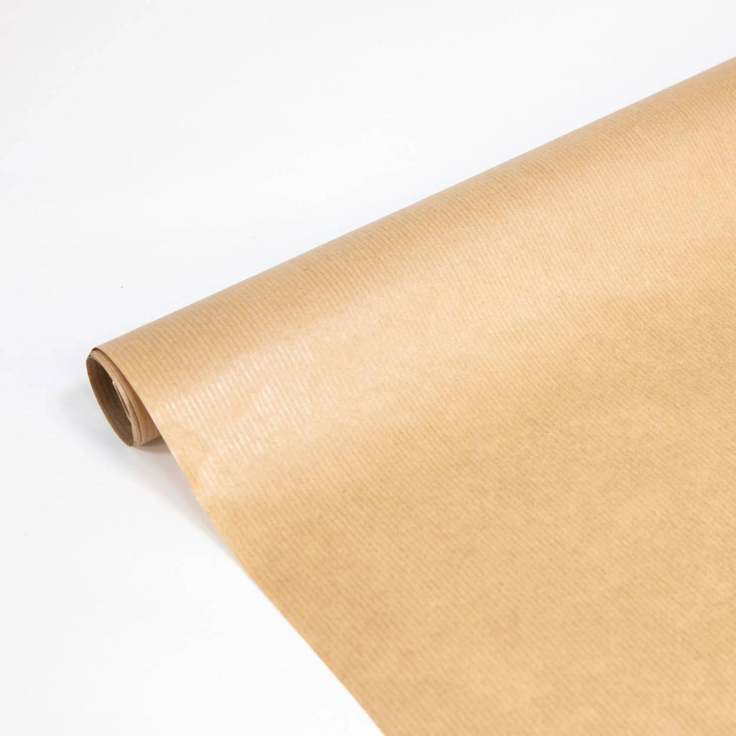 Clairefontaine 16x Geschenkpapierrolle 10x0,70m, Kraft braun gerippt 195771C