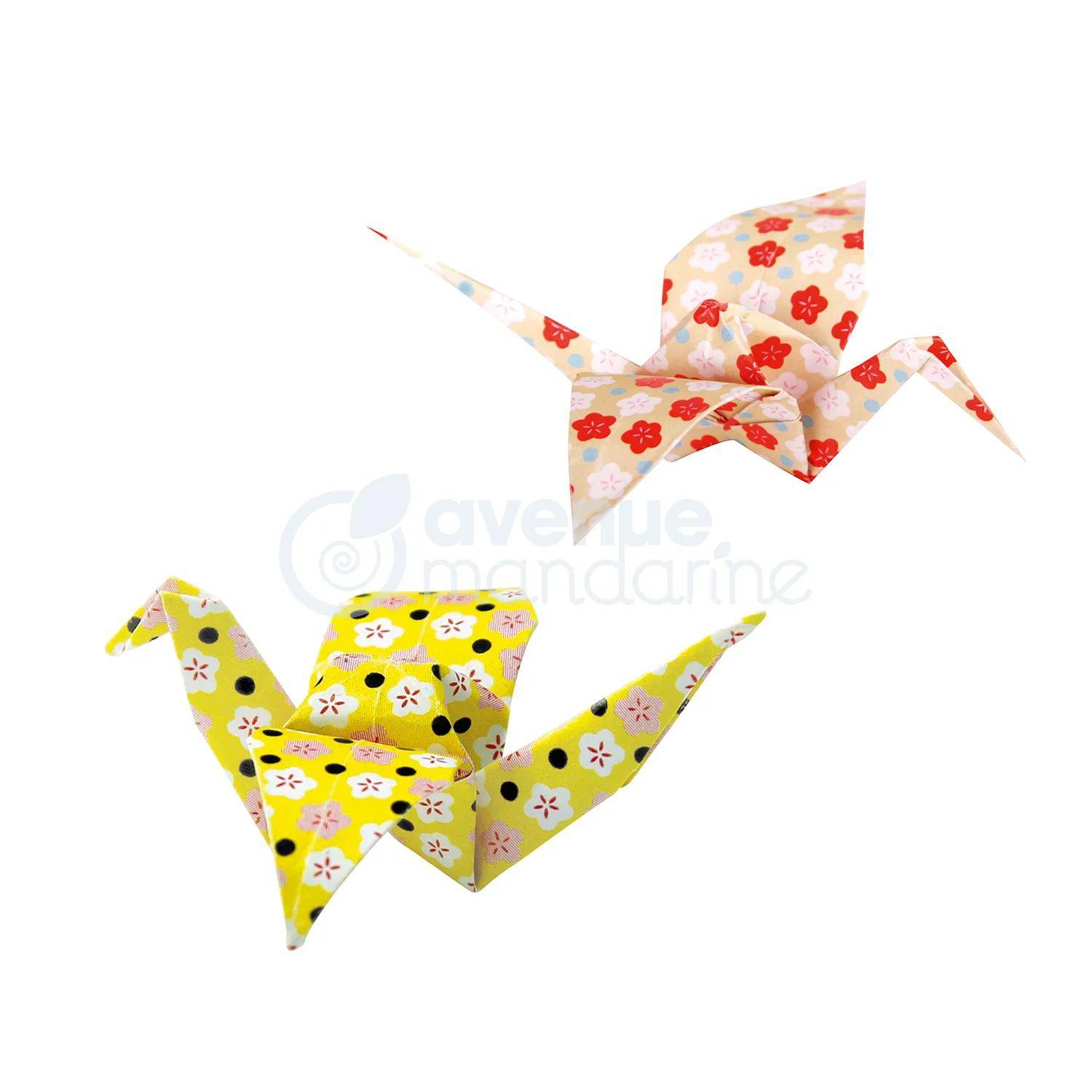 Avenue Mandarine 3x Origami Paper, Nippon, 60 Bl 20x20 cm, 70g Mehrfarbig OR514C