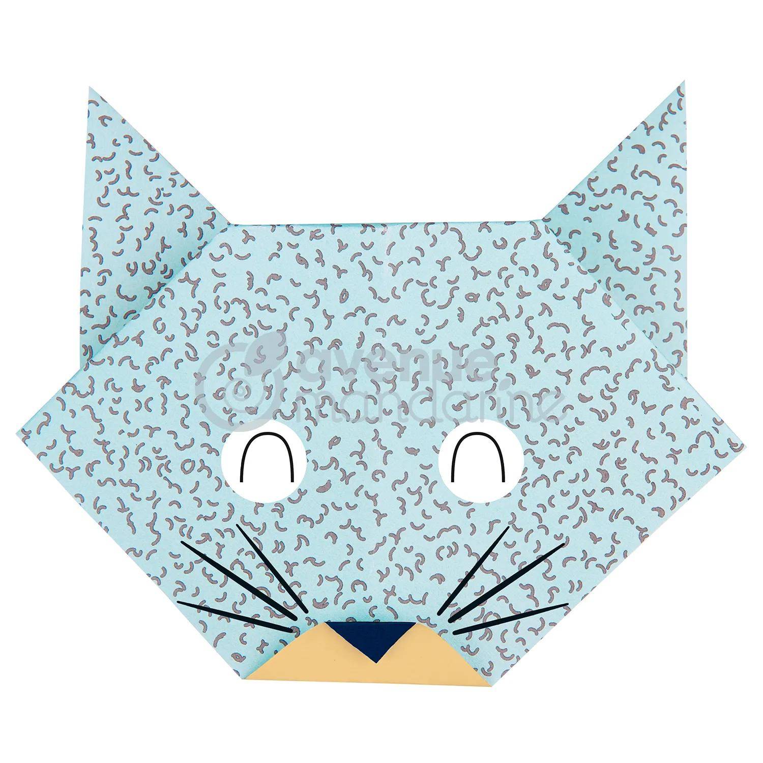 Avenue Mandarine 3x Origami Paper, Furs, 60 Bl 20x20 cm, 70g Mehrfarbig OR513C