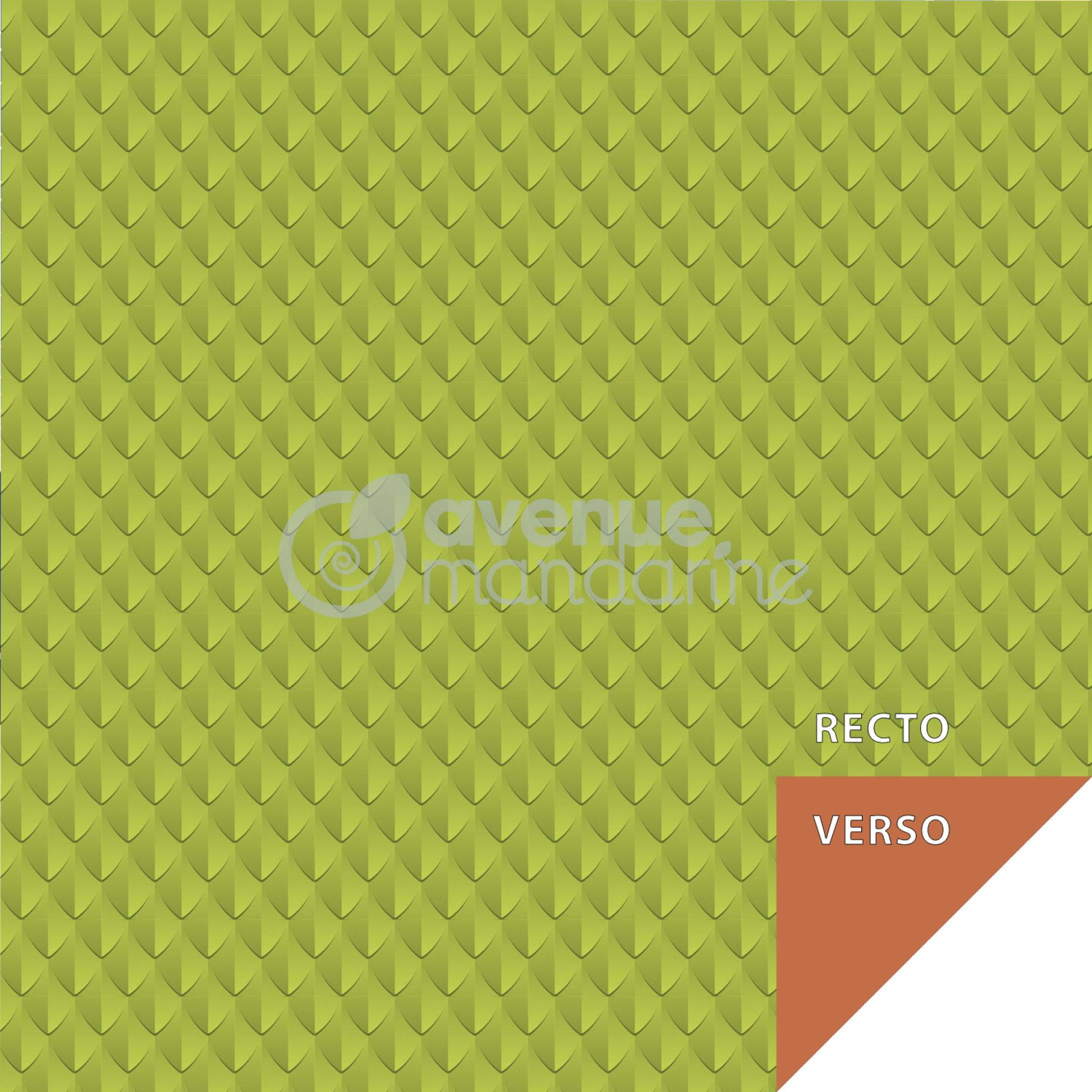 Avenue Mandarine 3x Origami Paper, Dino, 60 Bl 20x20 cm, 70g Mehrfarbig OR512C