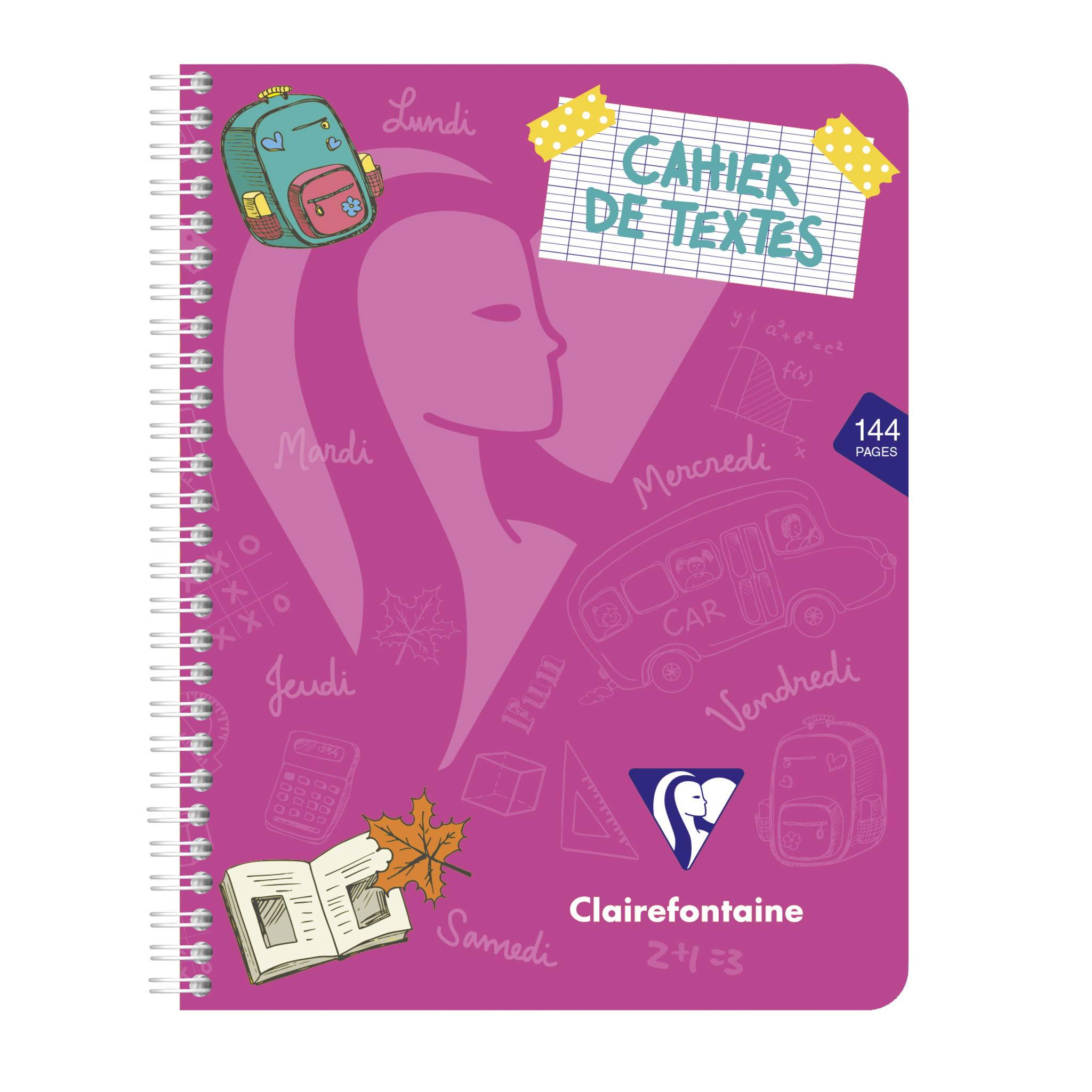 Clairefontaine 10x Hausaufgabenheft Mimesys 17x22cm, 72 Blatt Sortiert 308756C