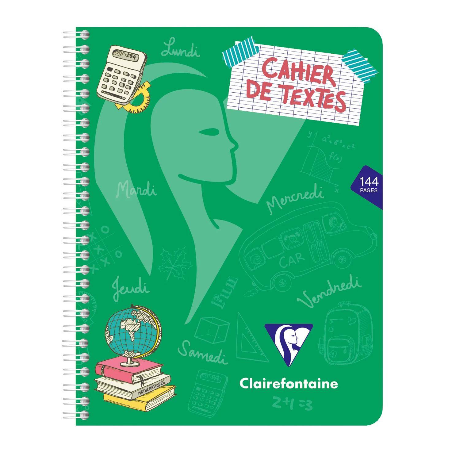 Clairefontaine 10x Hausaufgabenheft Mimesys 17x22cm, 72 Blatt Sortiert 308756C