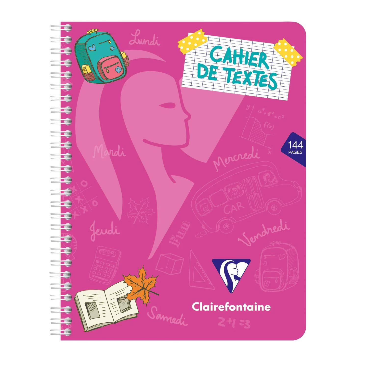 Clairefontaine 10x Hausaufgabenheft Mimesys 17x22cm, 72 Blatt Sortiert 308756C