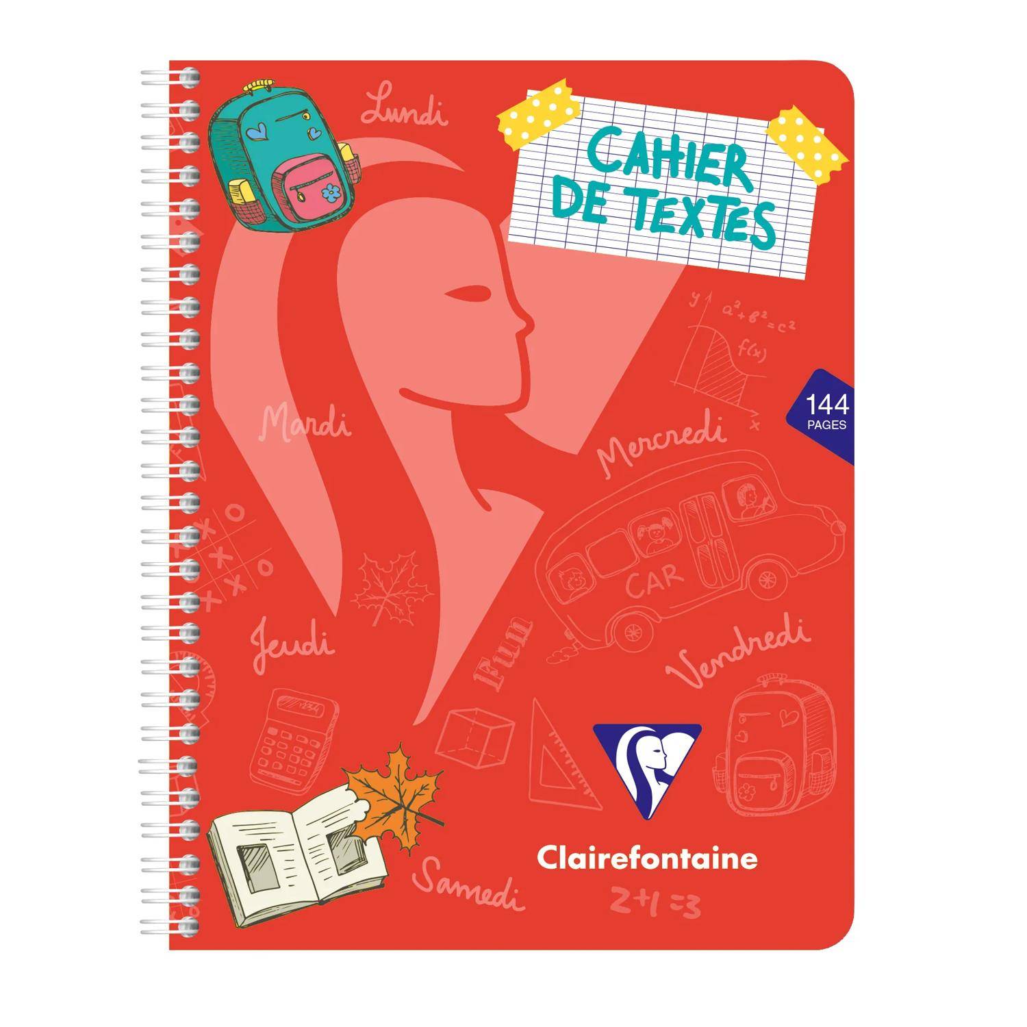 Clairefontaine 10x Hausaufgabenheft Mimesys 17x22cm, 72 Blatt Sortiert 308756C