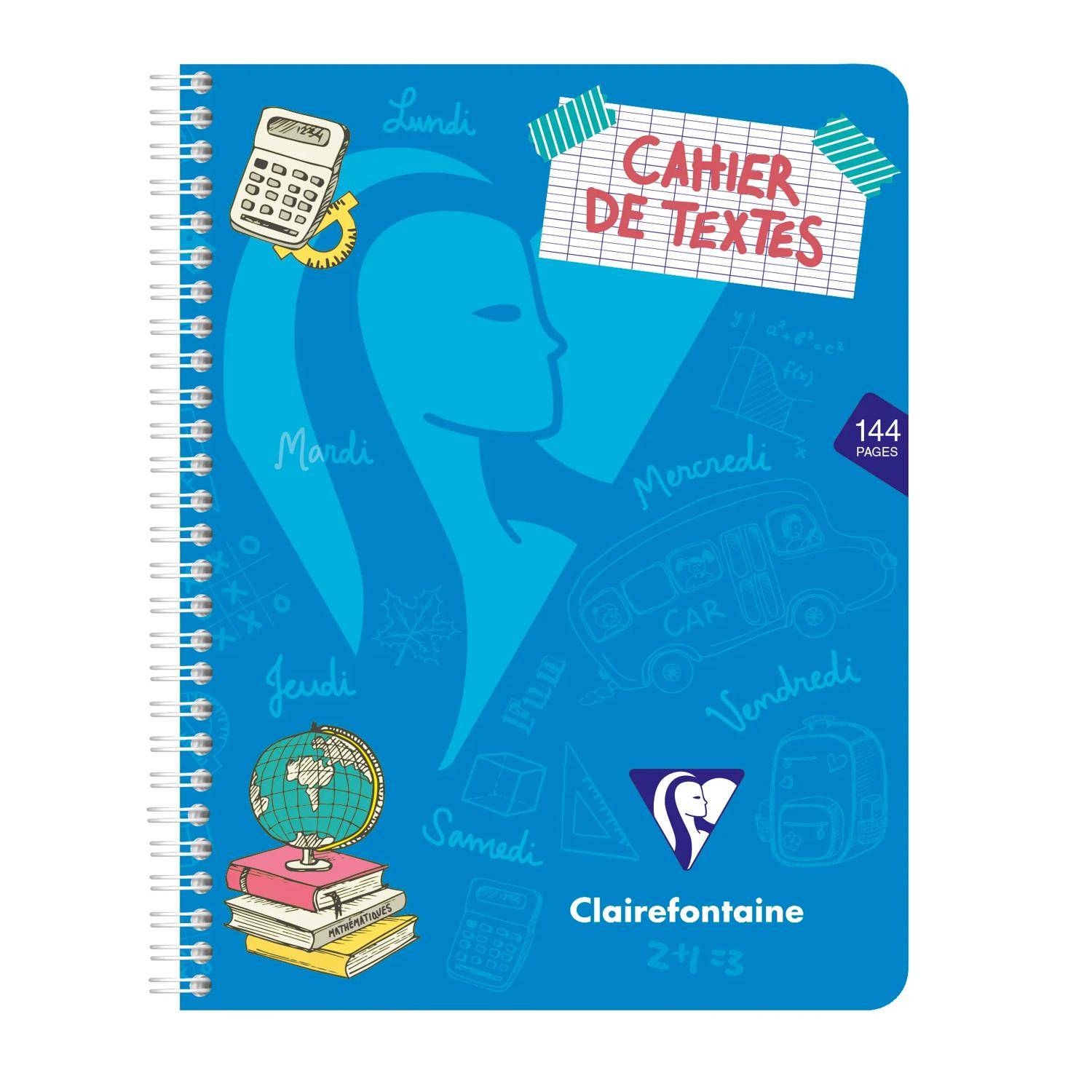 Clairefontaine 10x Hausaufgabenheft Mimesys 17x22cm, 72 Blatt Sortiert 308756C