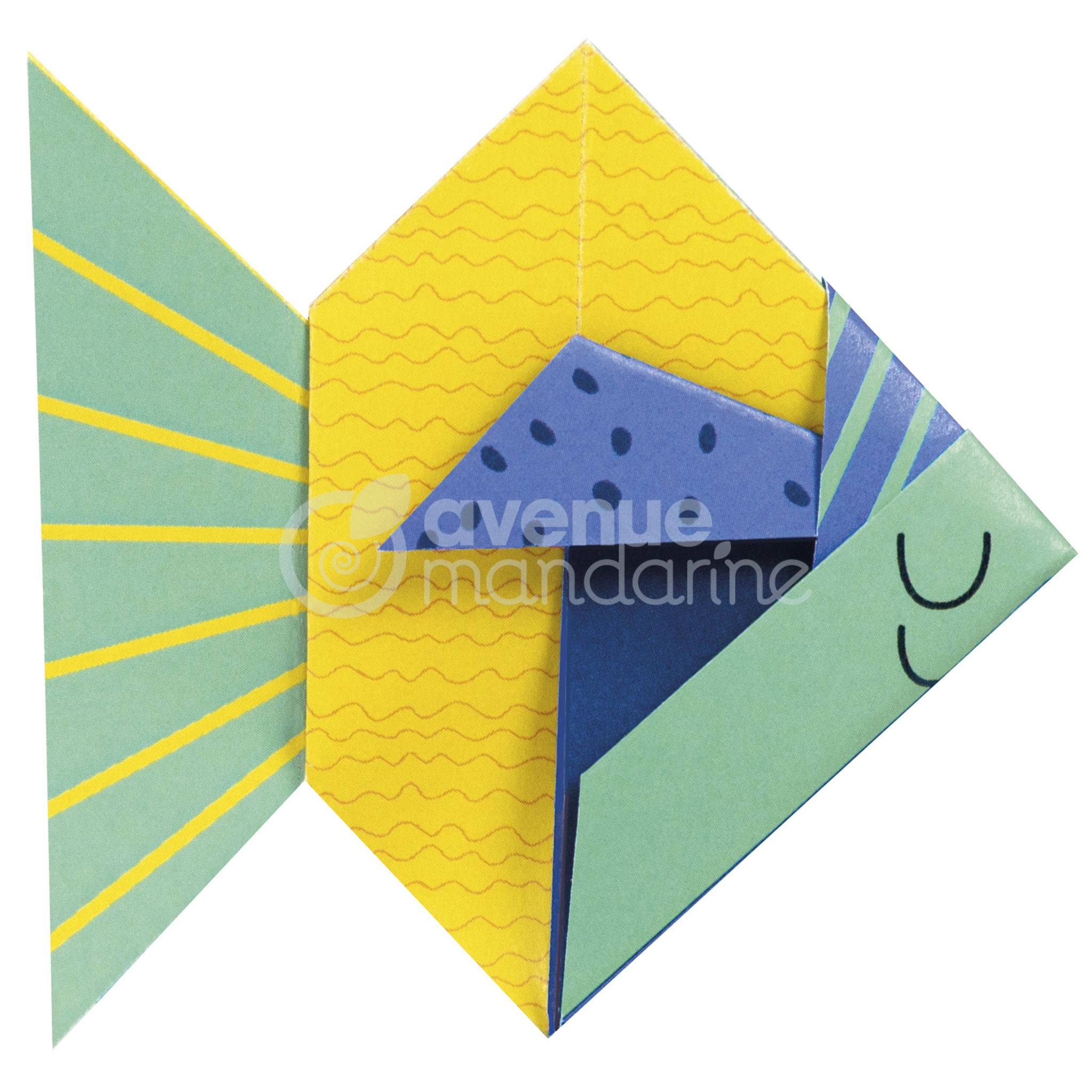 Avenue Mandarine 6x My little Origami, Fisch, 20 Bl 12x12 cm, 70g OR510C