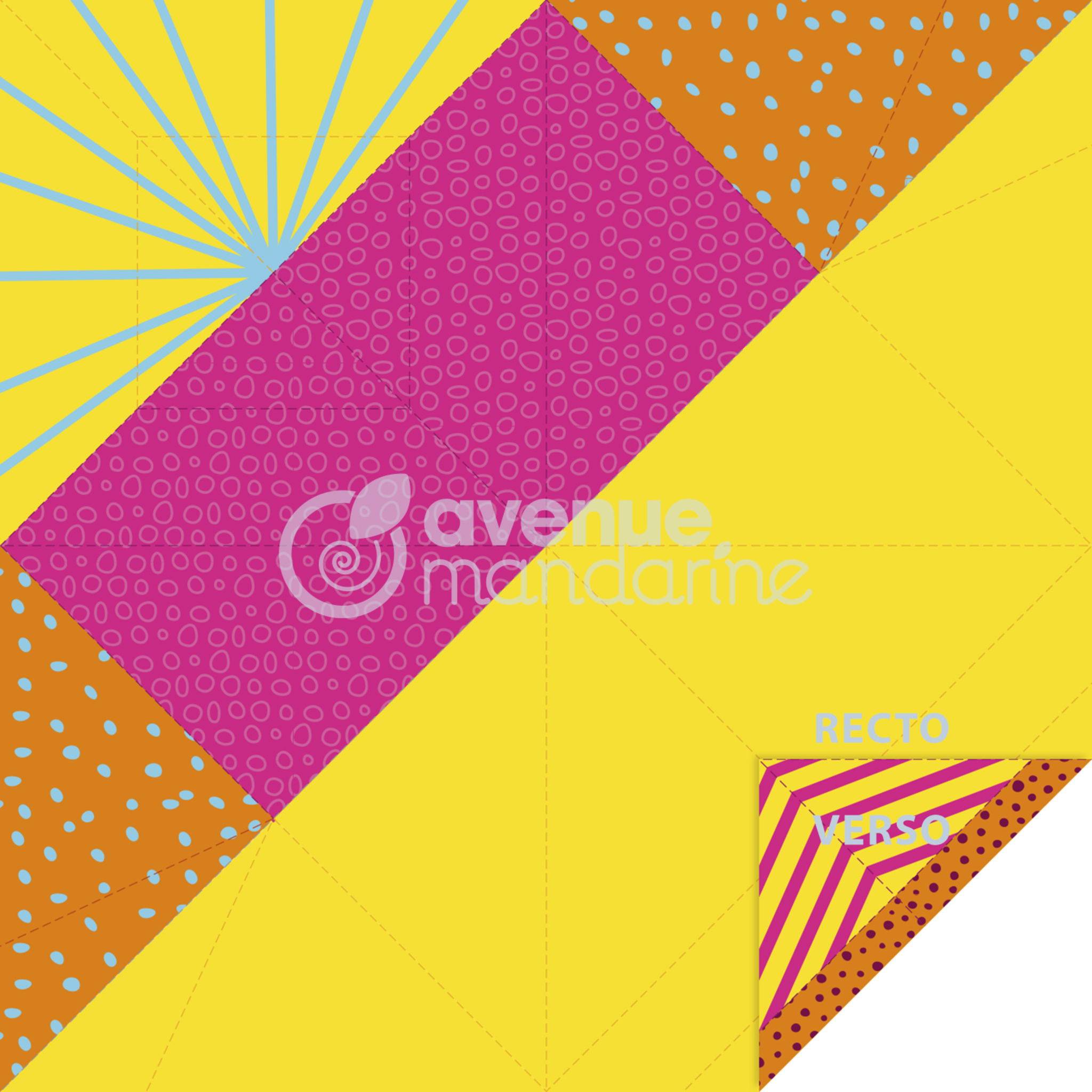 Avenue Mandarine 6x My little Origami, Fisch, 20 Bl 12x12 cm, 70g OR510C