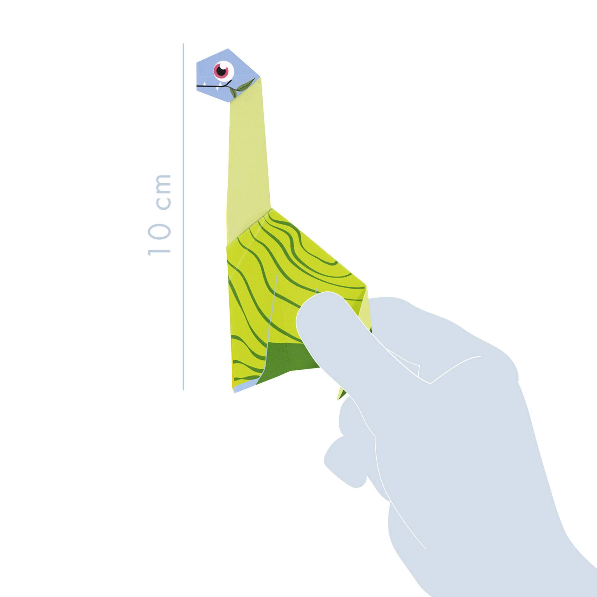 Avenue Mandarine 6x My little Origami, Dinosaurier, 20 Bl 12x12 cm, 70g OR517C