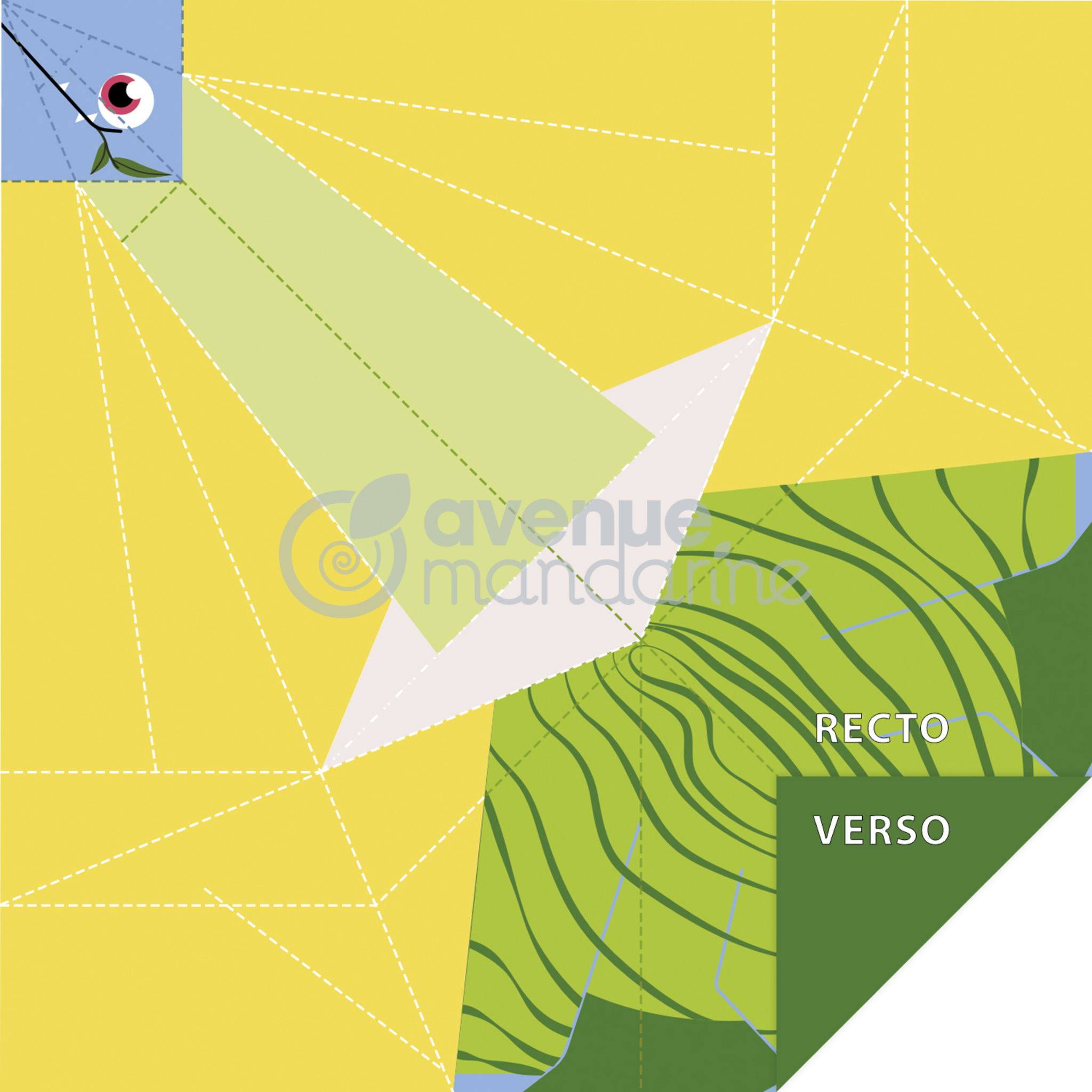 Avenue Mandarine 6x My little Origami, Dinosaurier, 20 Bl 12x12 cm, 70g OR517C