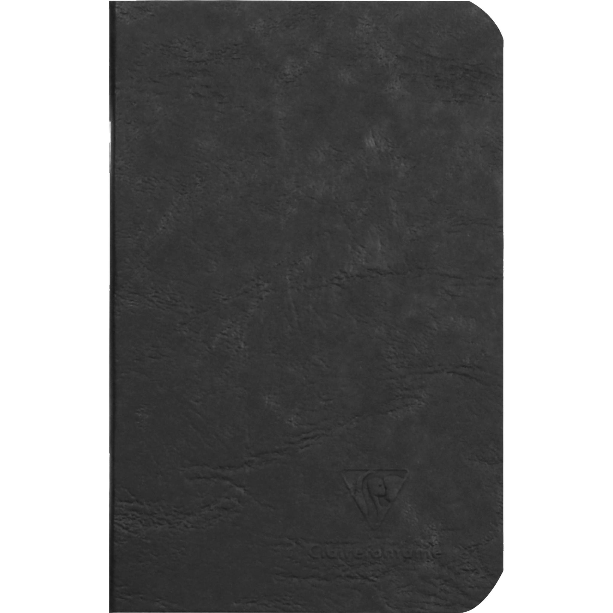 Clairefontaine 5x Age Bag Notizbuch 9x14cm 48 Blatt 90g liniert Schwarz 734161C