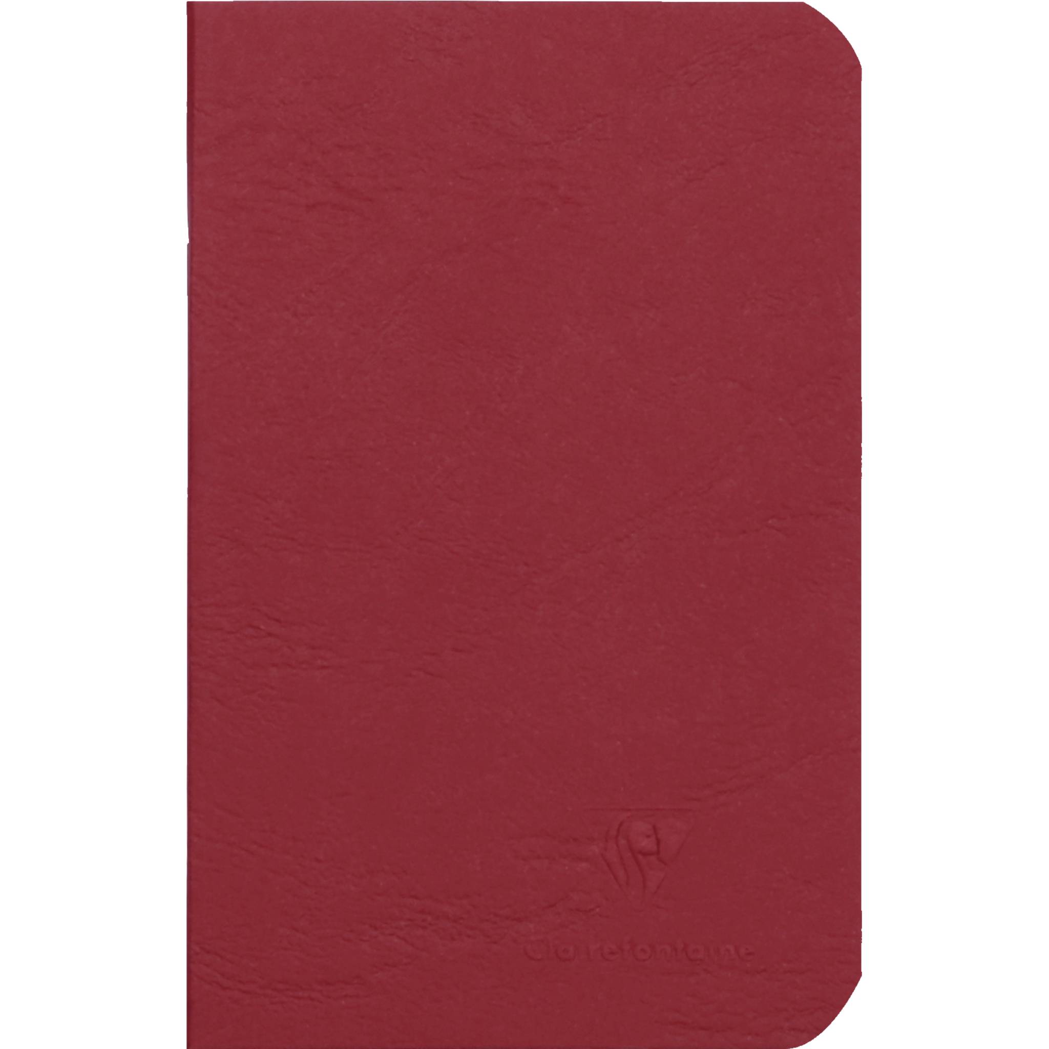 Clairefontaine 5x Age Bag Notizbuch 9x14cm 48 Blatt 90g liniert Rot 734162C