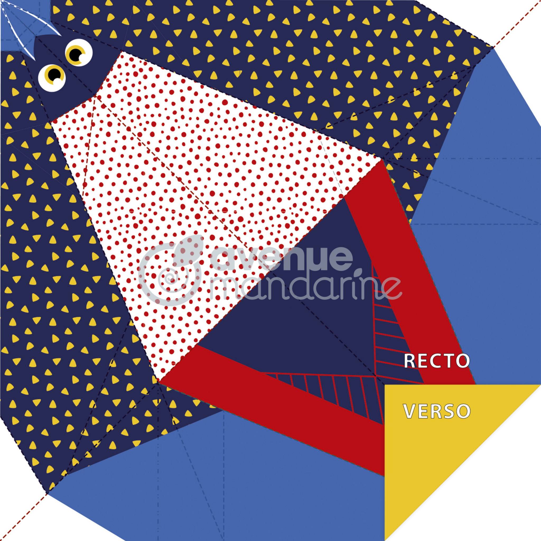 Avenue Mandarine 6x My little Origami, Vogel, 20 Bl 12x12 cm, 70g OR516C