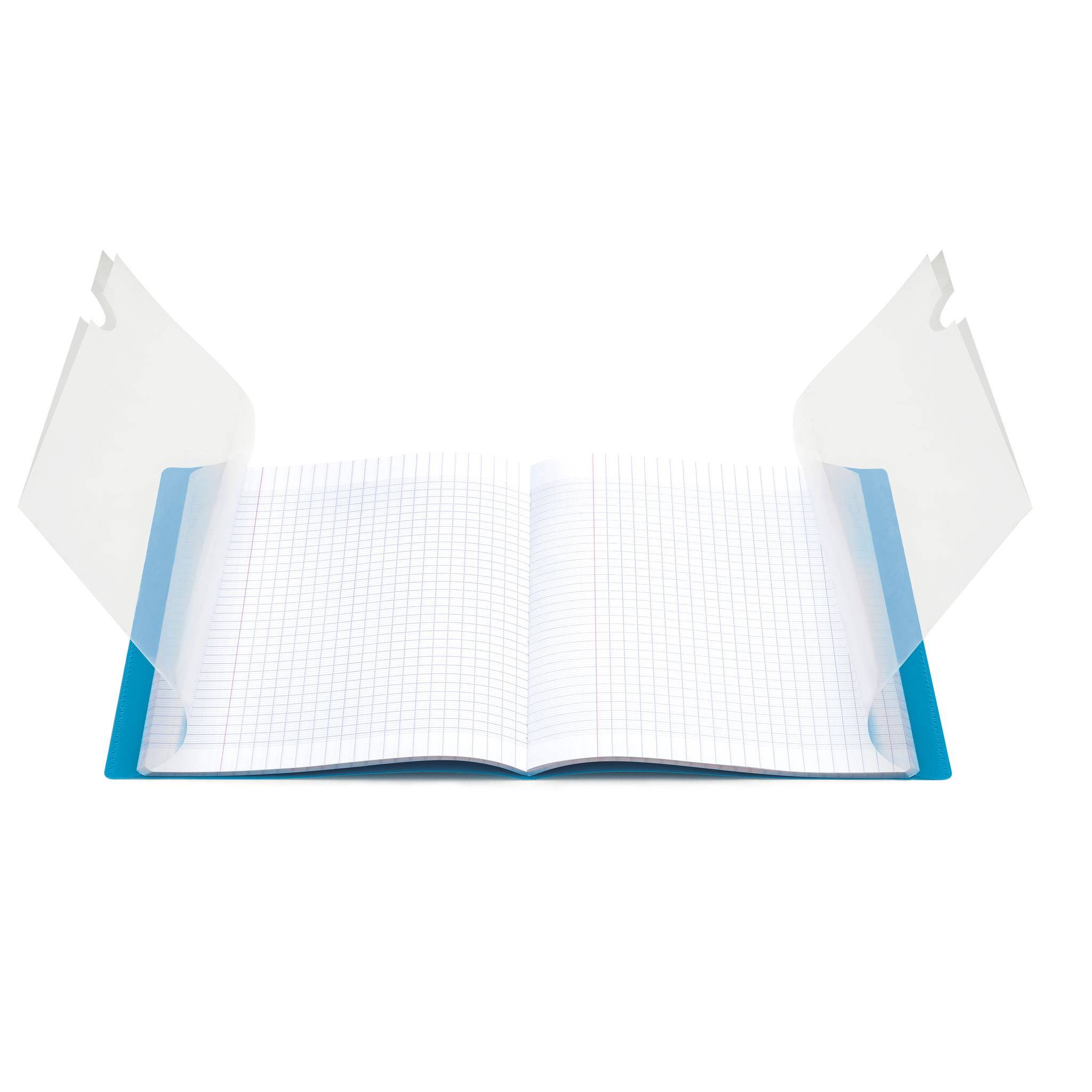 Clairefontaine 10x Heft 24x32cm 48 Blatt kariert 5/5 - Blau 981602C