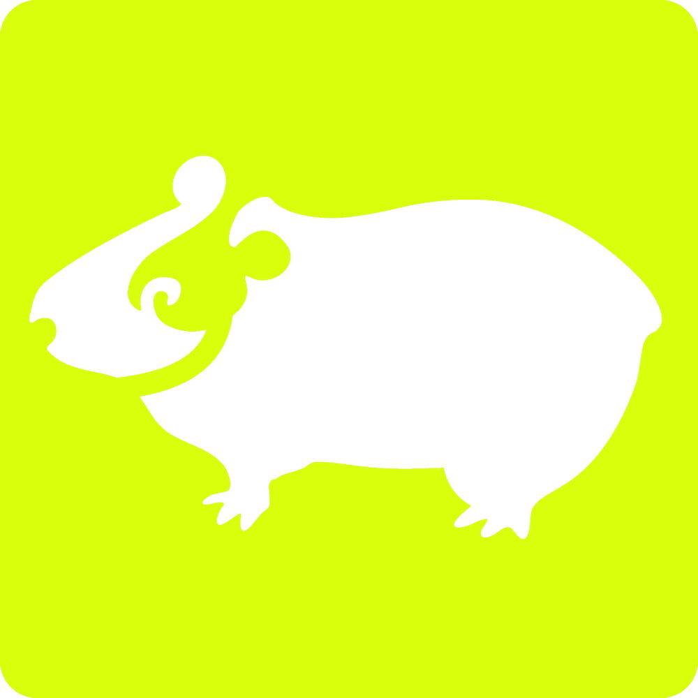 Avenue Mandarine 3x 6 tlg Schablonenset für Kinder, Haustiere Orange 42445MD