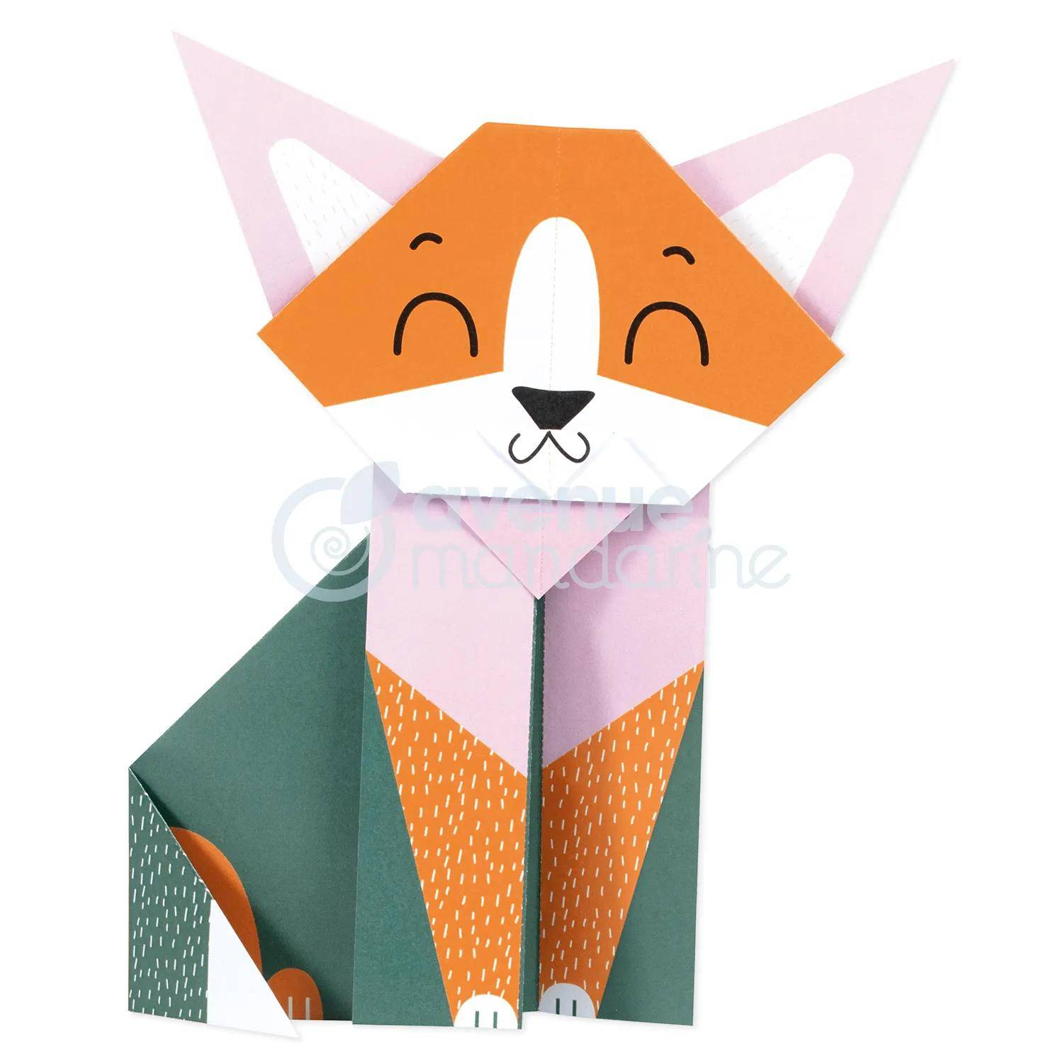 Avenue Mandarine 6x My little Origami, Katze, 20 Bl 12x12 cm, 70g OR508C