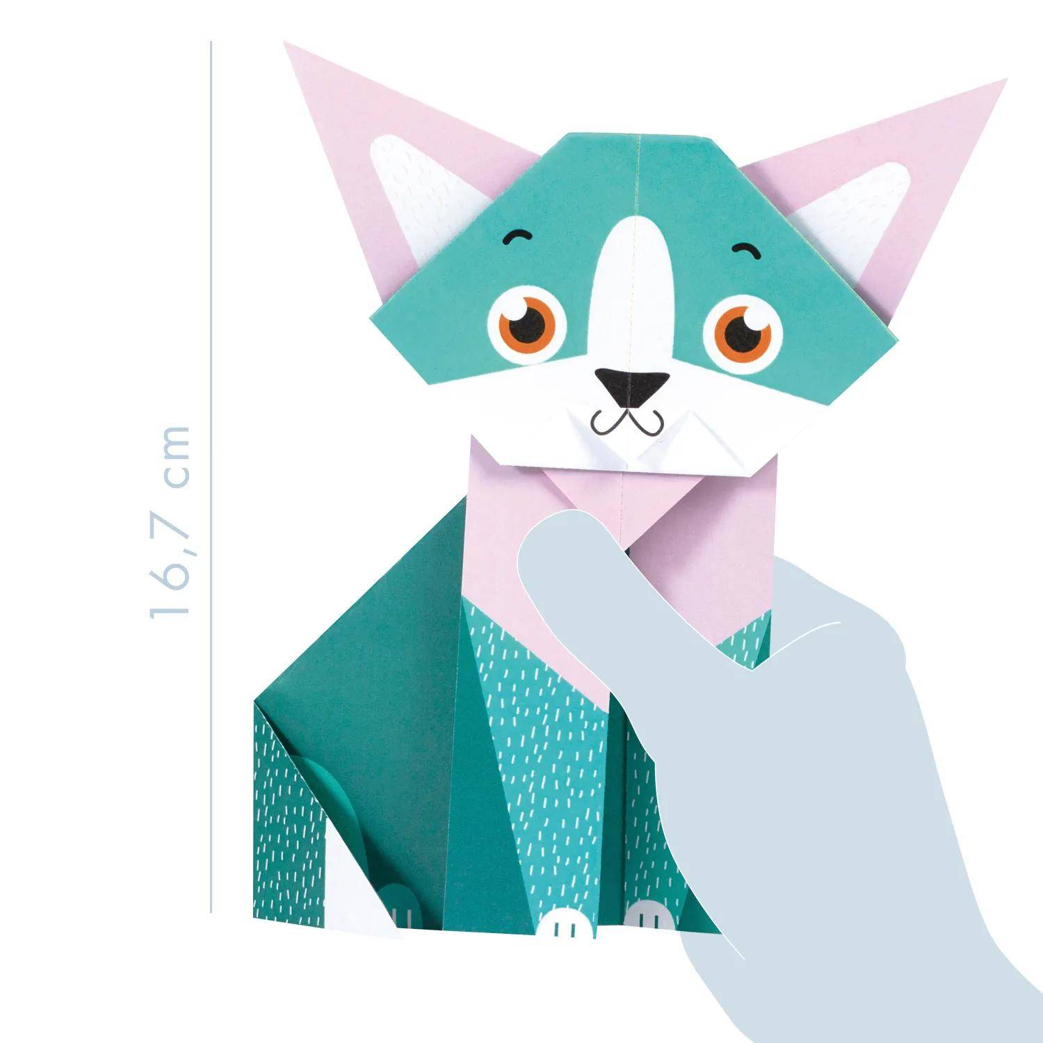 Avenue Mandarine 6x My little Origami, Katze, 20 Bl 12x12 cm, 70g OR508C