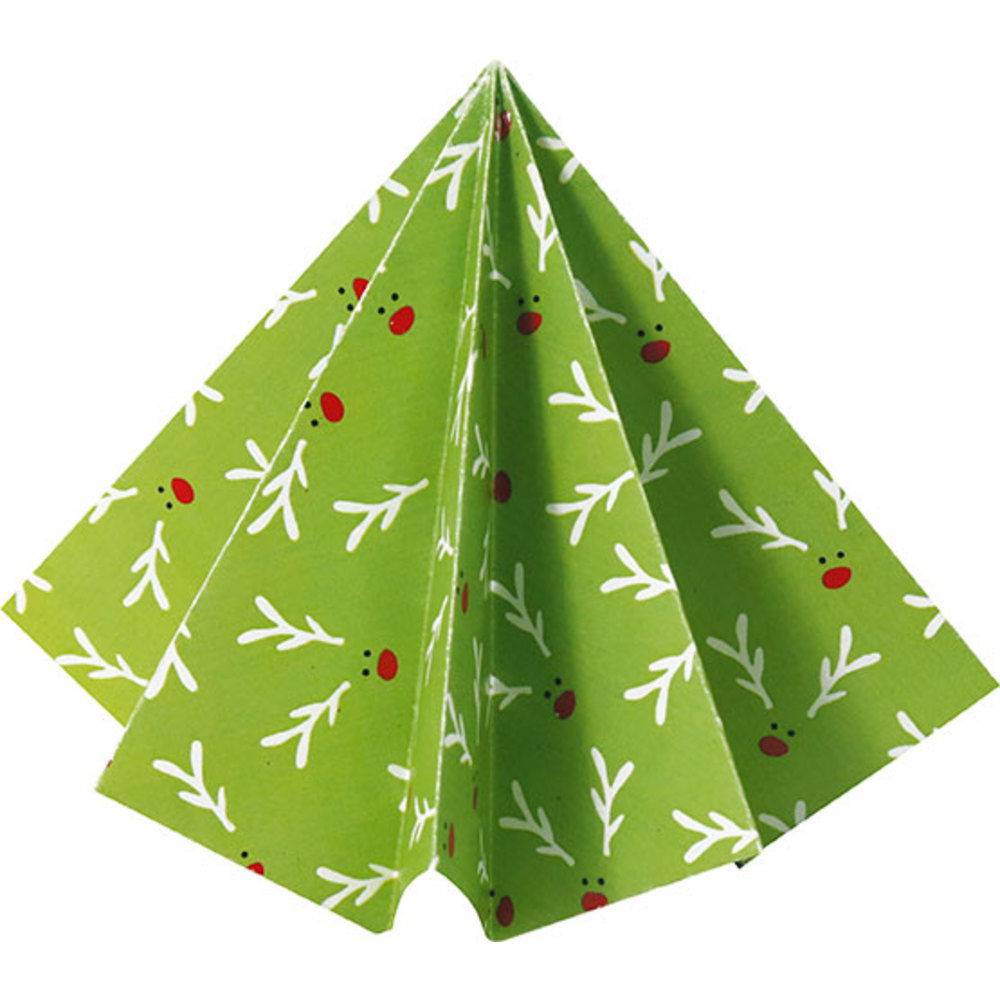 Avenue Mandarine 3x Origami Paper Christmas 2, 60 Bl 20x20 cm, Mehrfarbig OR506C