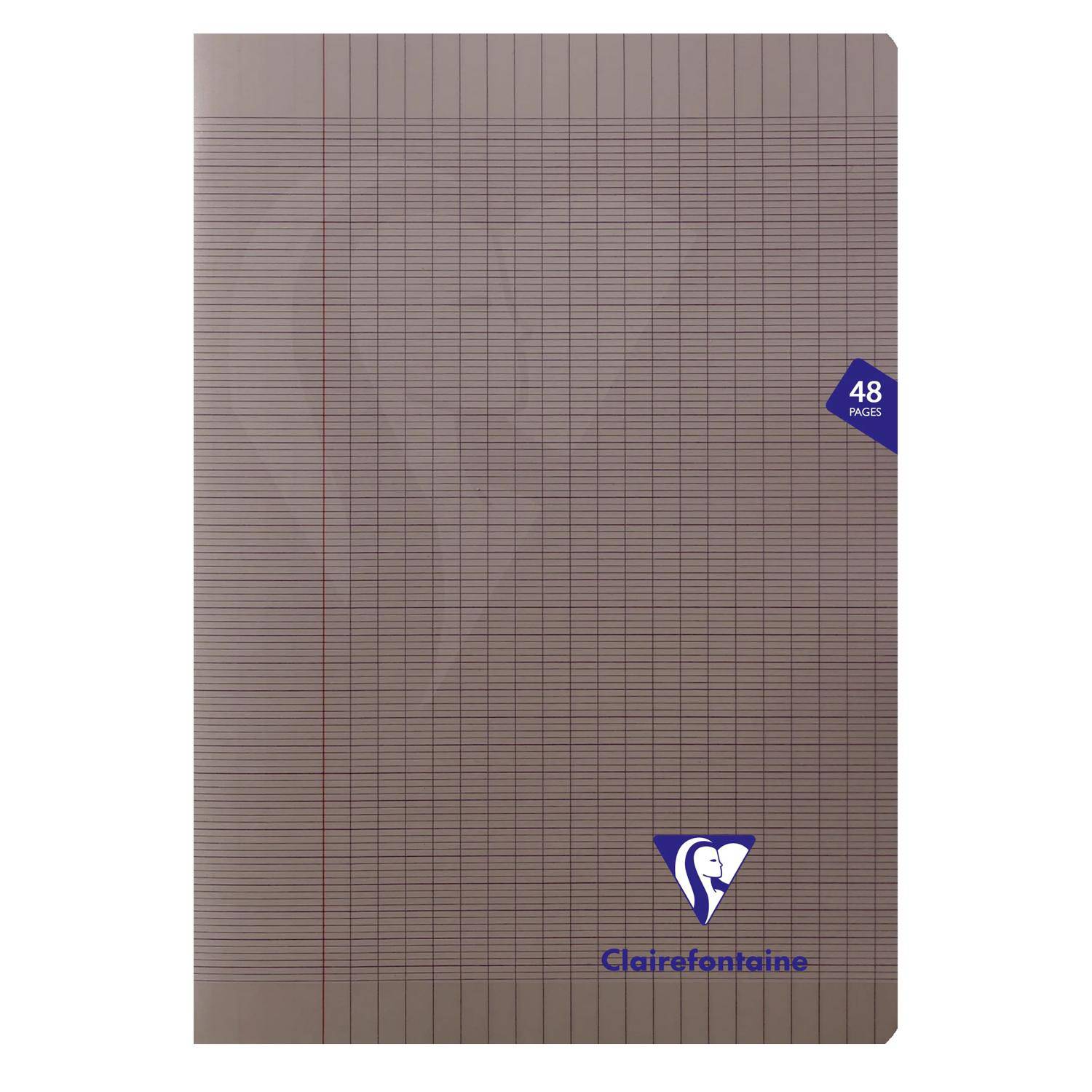 Clairefontaine 10x Heft A4 Mimesys, 24 Blatt französische Lineatur Grau 363101C