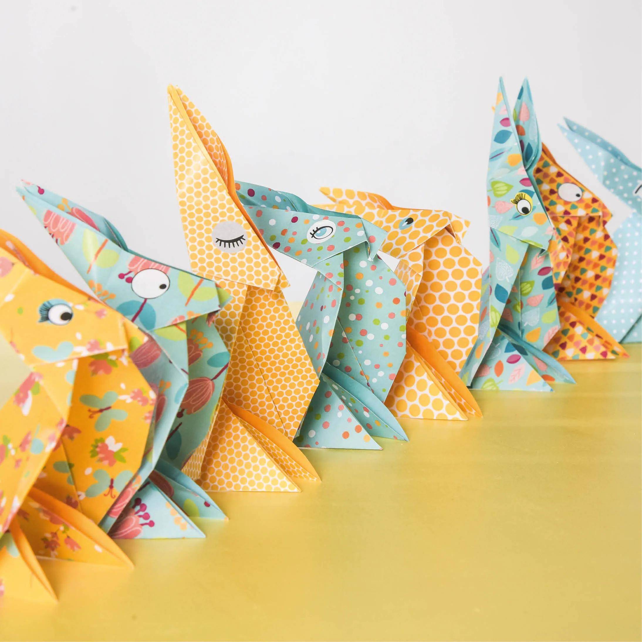 Avenue Mandarine 3x Origami Paper Spring, 60 Bl 20x20 cm, 70g Mehrfarbig OR505O