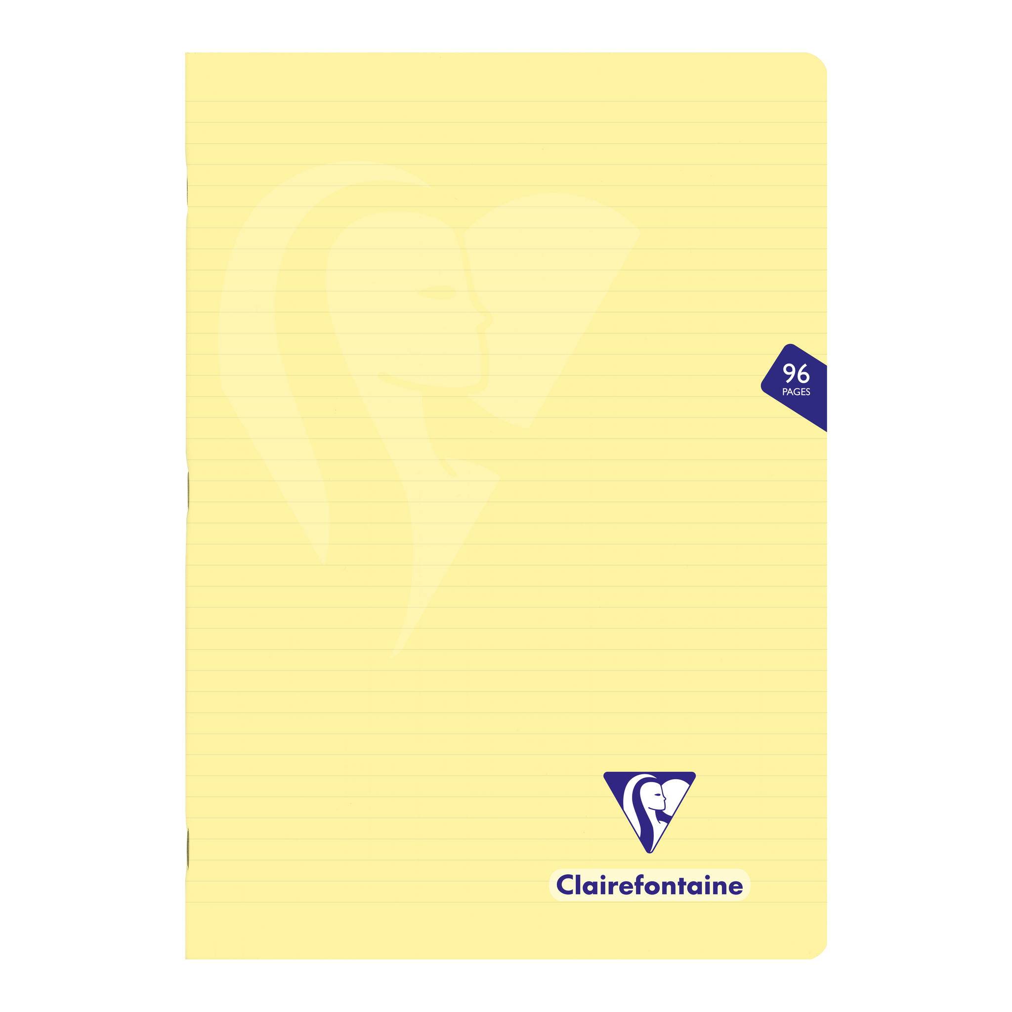 Clairefontaine 10x Mimesys Pastell, Heft A4, 48 Blatt liniert Sortiert 308166C