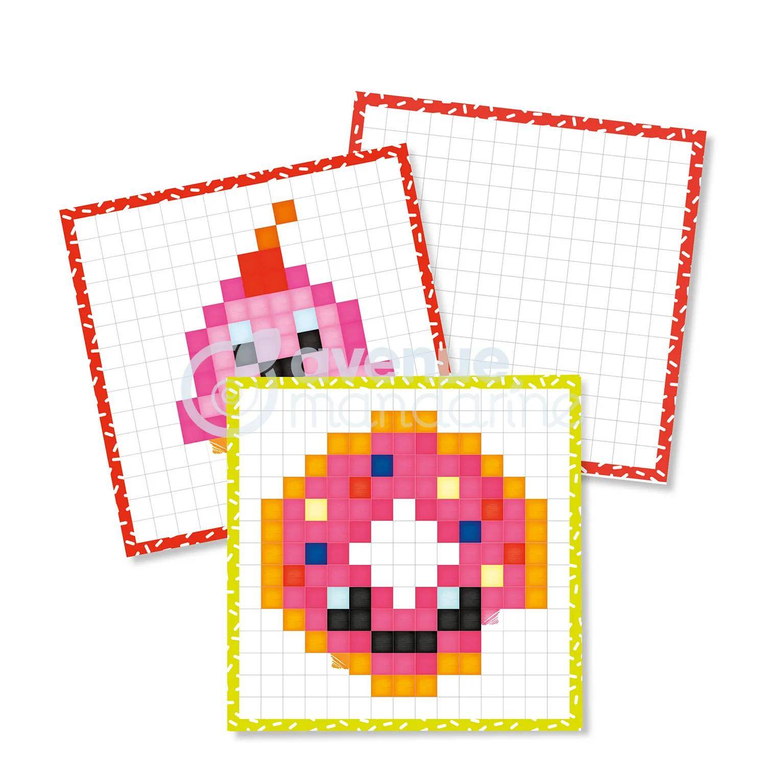 Avenue Mandarine 5x Graffy Pixel, Kawai Leckereien - Mehrfarbig GY099C