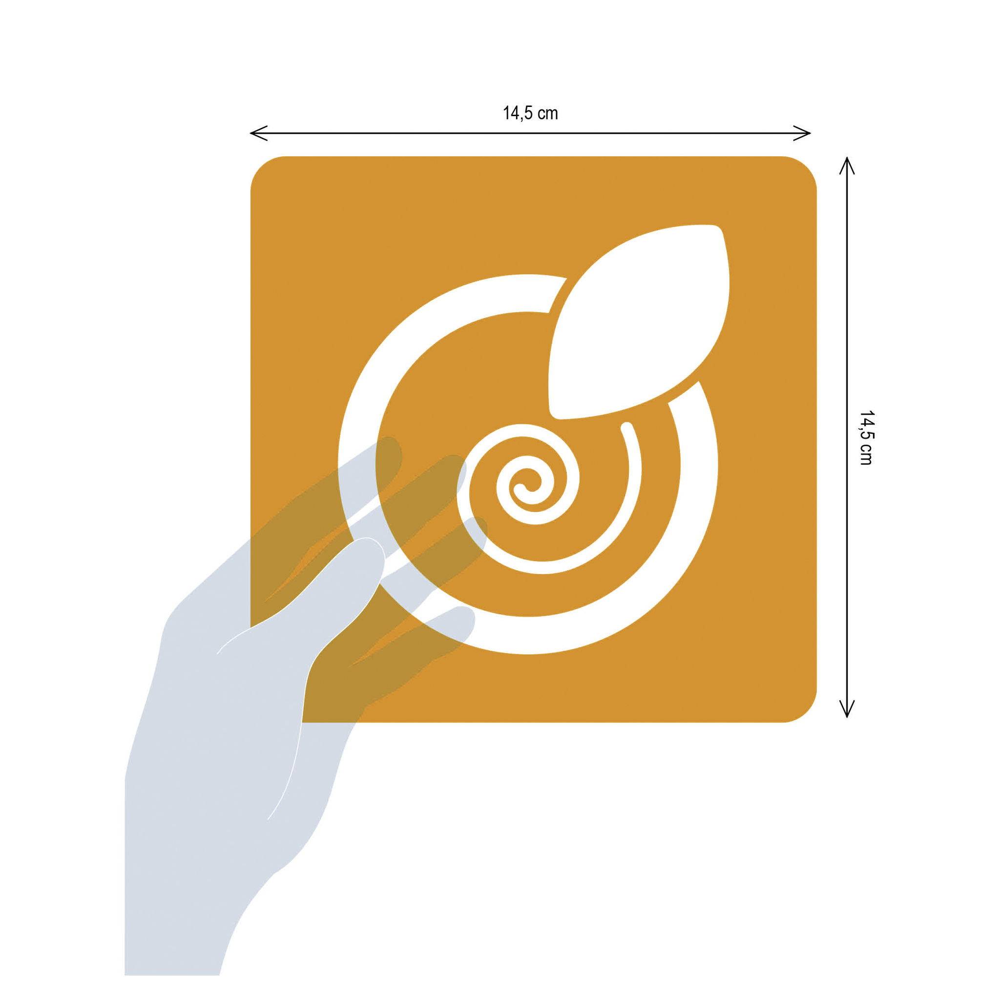 Avenue Mandarine 3x 6-teiliges Schablonenset für Kinder, Sport - Orange PO008C