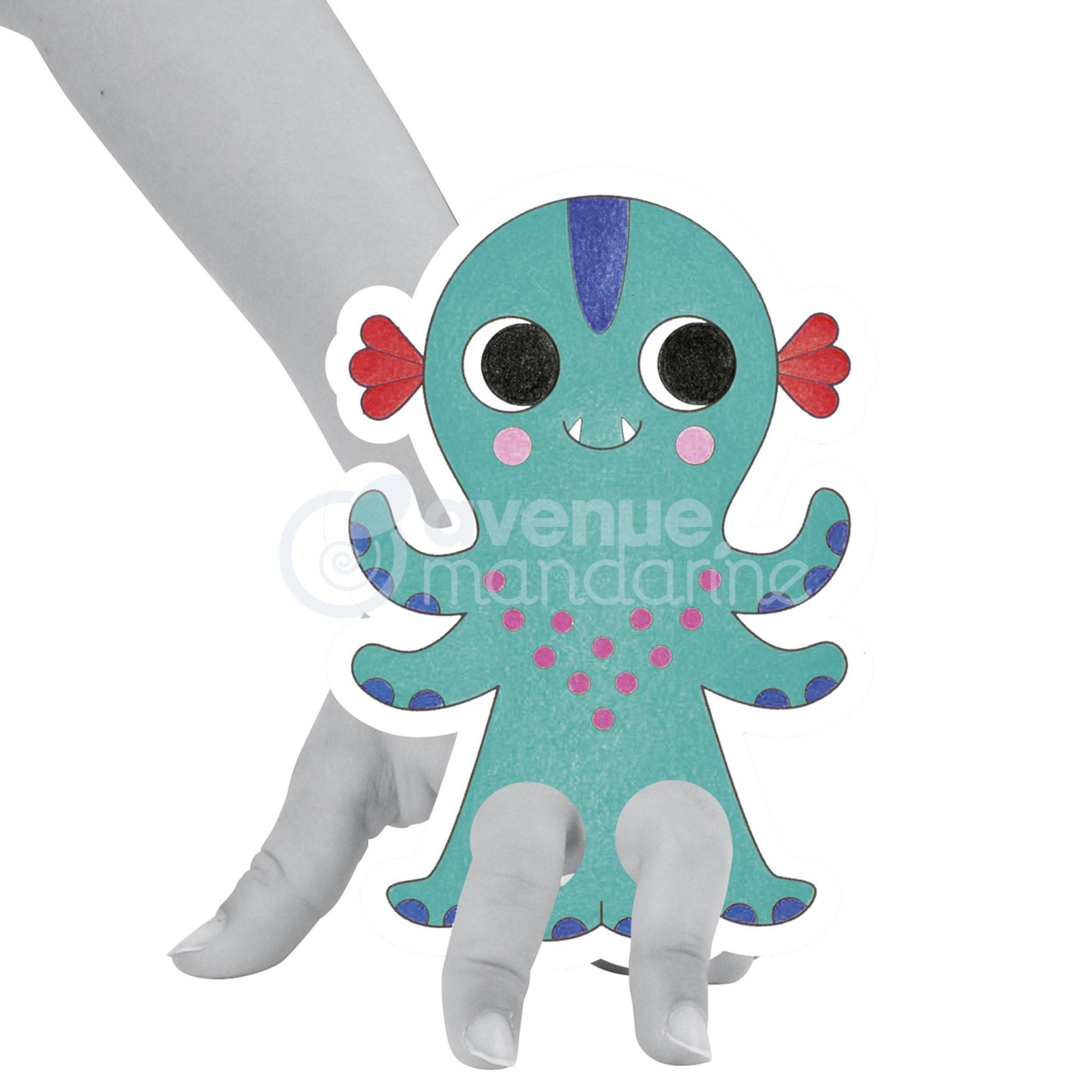 Avenue Mandarine 5x Graffy Puppet, Fantastische Tierwesen - Grün GY096C