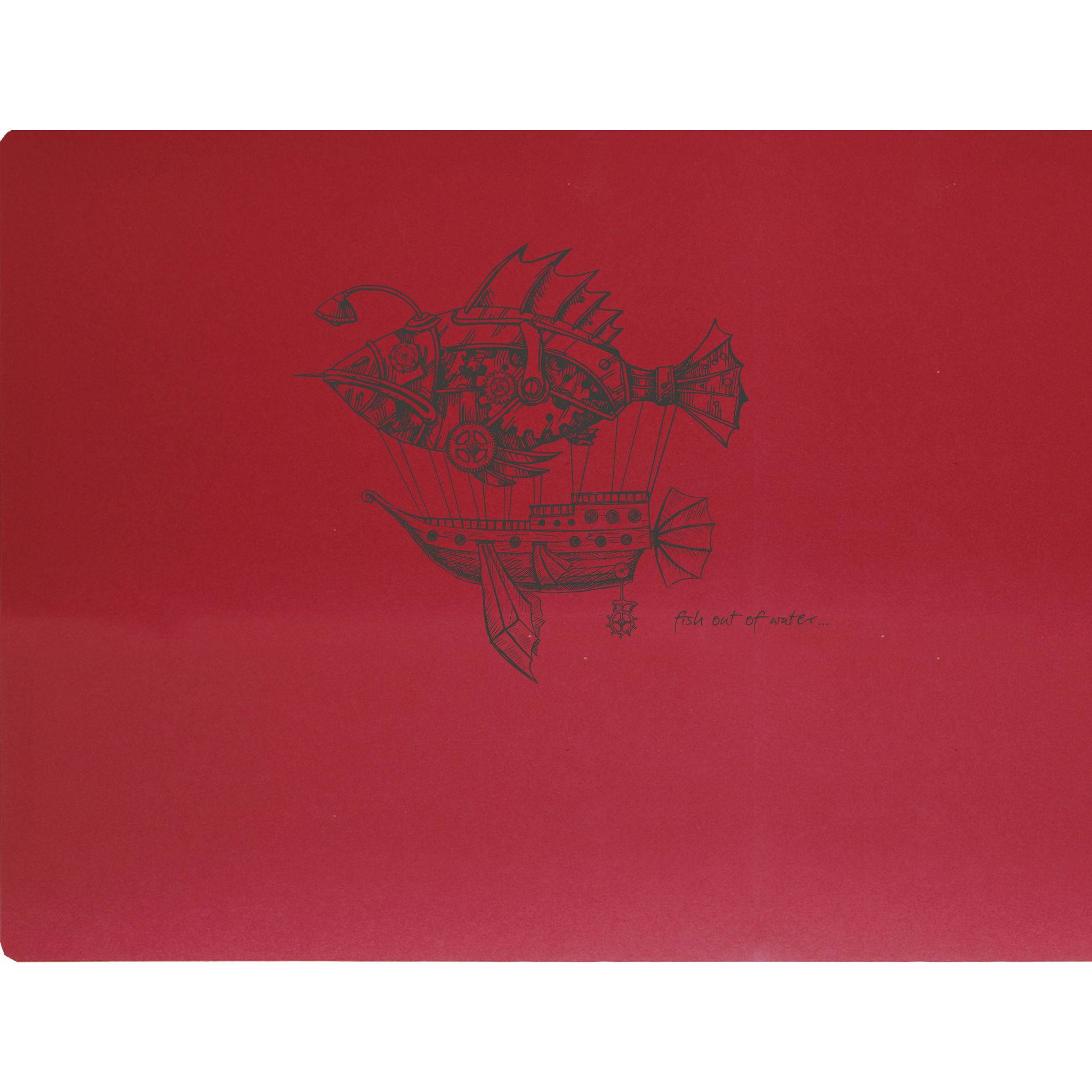 Clairefontaine 5x Skizzenheft mit Fadenbindung, 60 Blatt 21x16cm 90g Rot 930033C