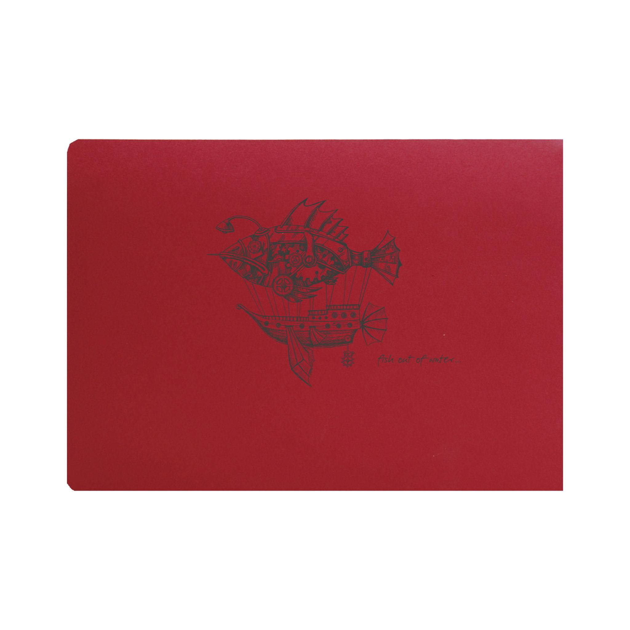 Clairefontaine 5x Flying Spirit, Skizzenheft, 50 Blatt A6 90g - Rot 930034C