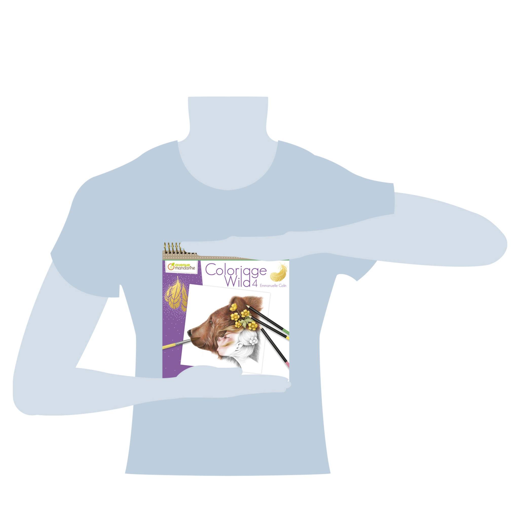 Avenue Mandarine 5x Malbuch Wild 4 - Violett GY093C