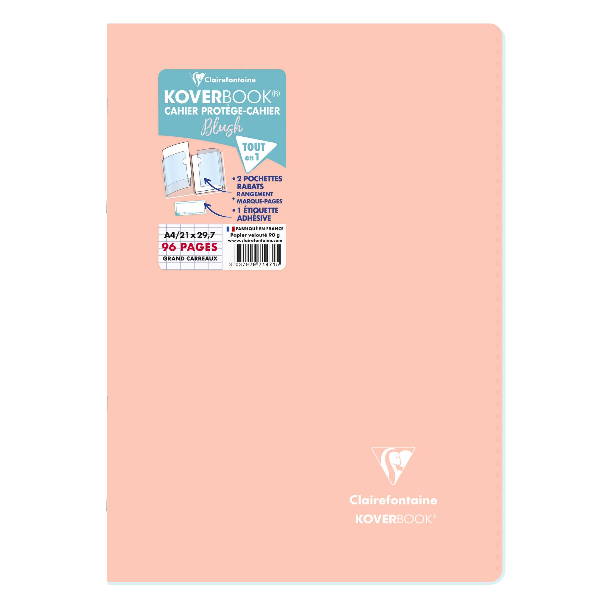 Clairefontaine 10x Koverbook Heft A4, 48 Blatt 90g - Sortiert 971471C