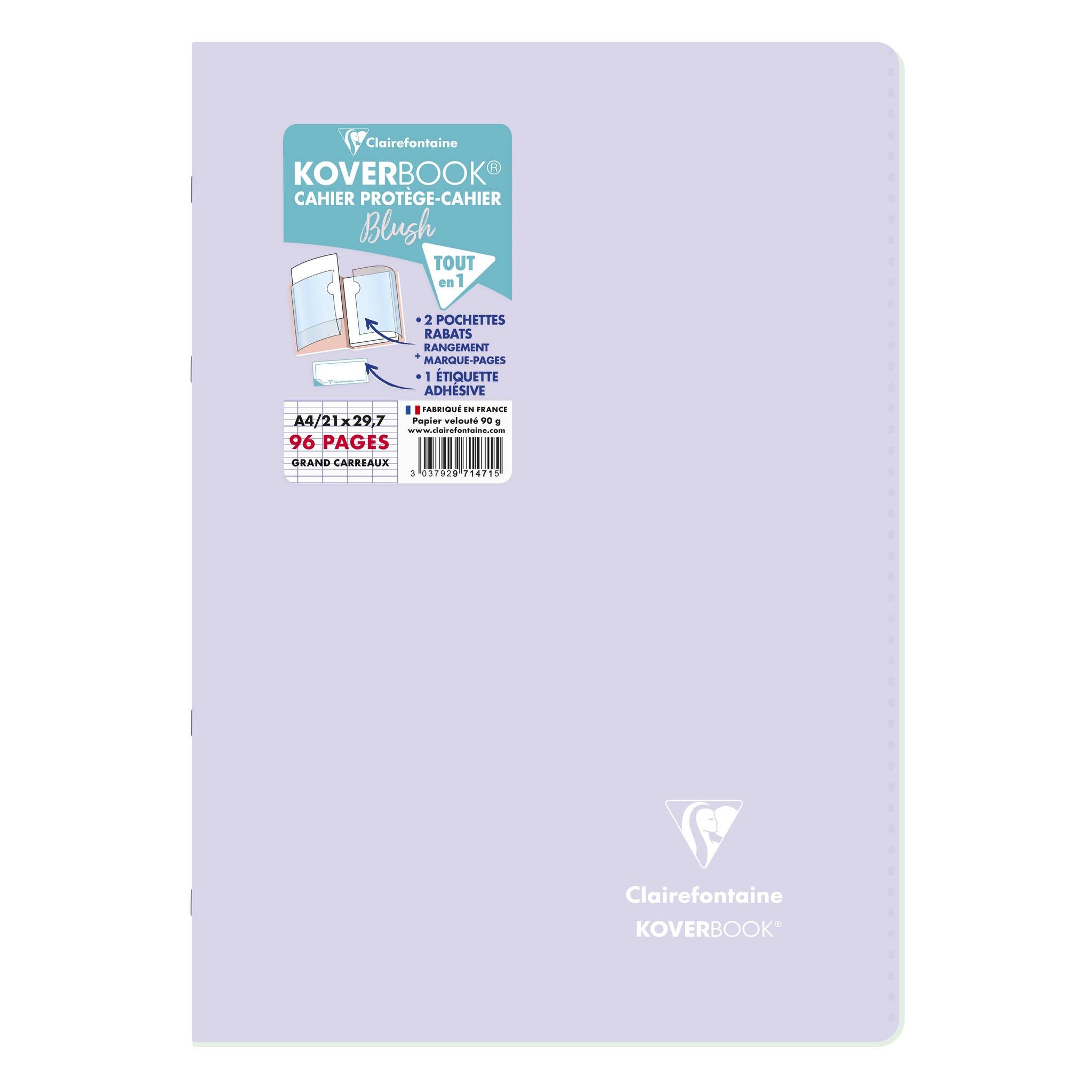 Clairefontaine 10x Koverbook Heft A4, 48 Blatt 90g - Sortiert 971471C