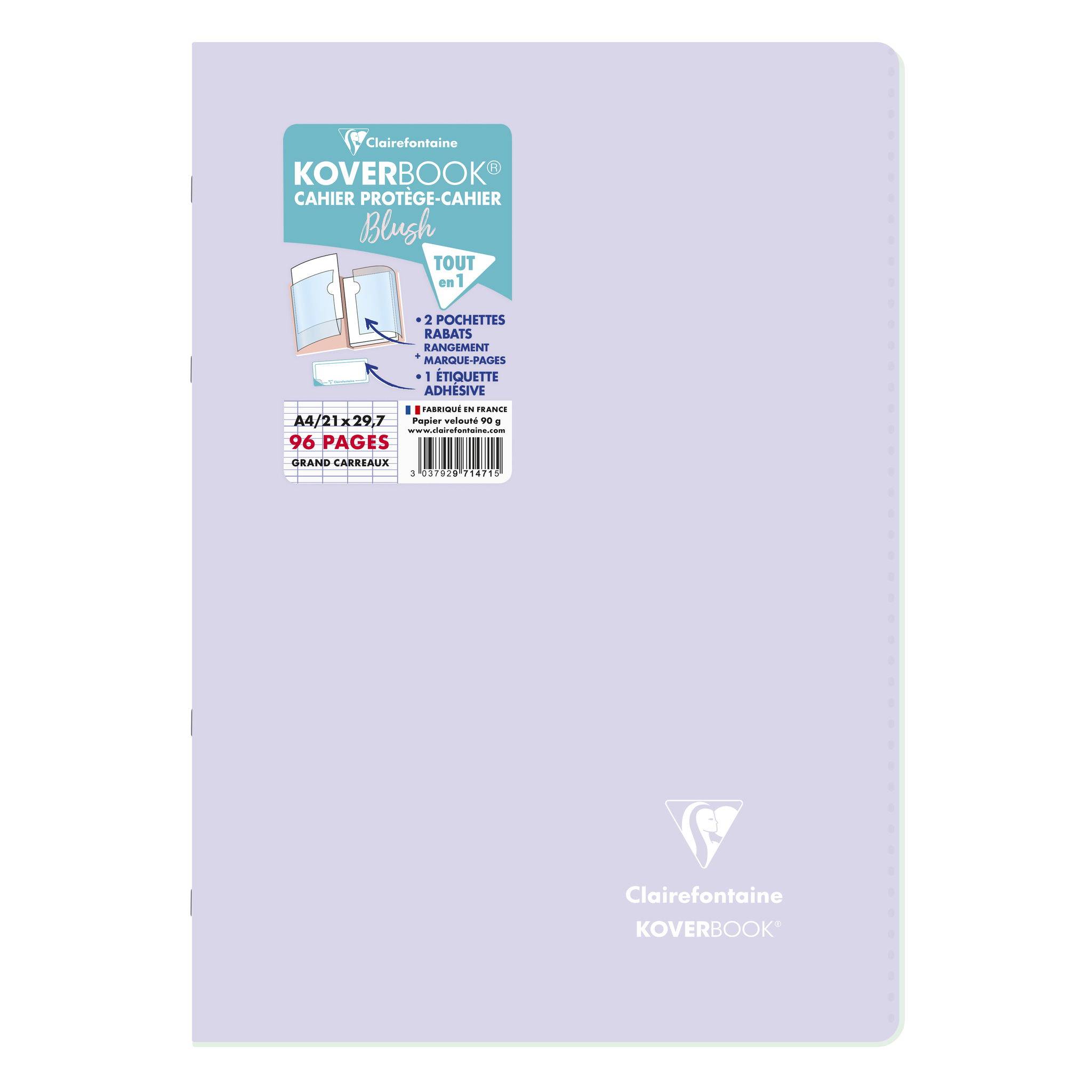 Clairefontaine 10x Koverbook Heft A4, 48 Blatt 90g - Sortiert 971471C