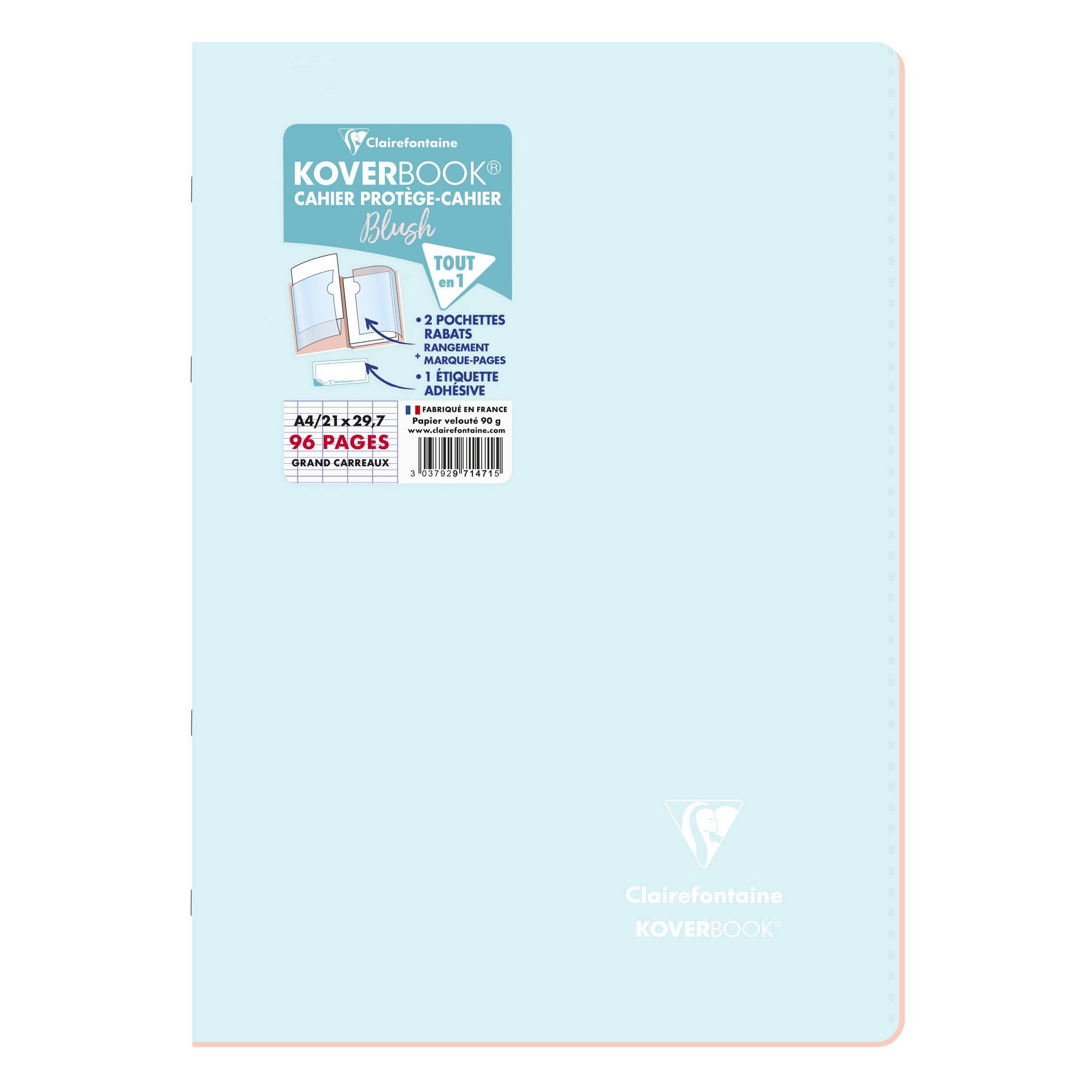 Clairefontaine 10x Koverbook Heft A4, 48 Blatt 90g - Sortiert 971471C