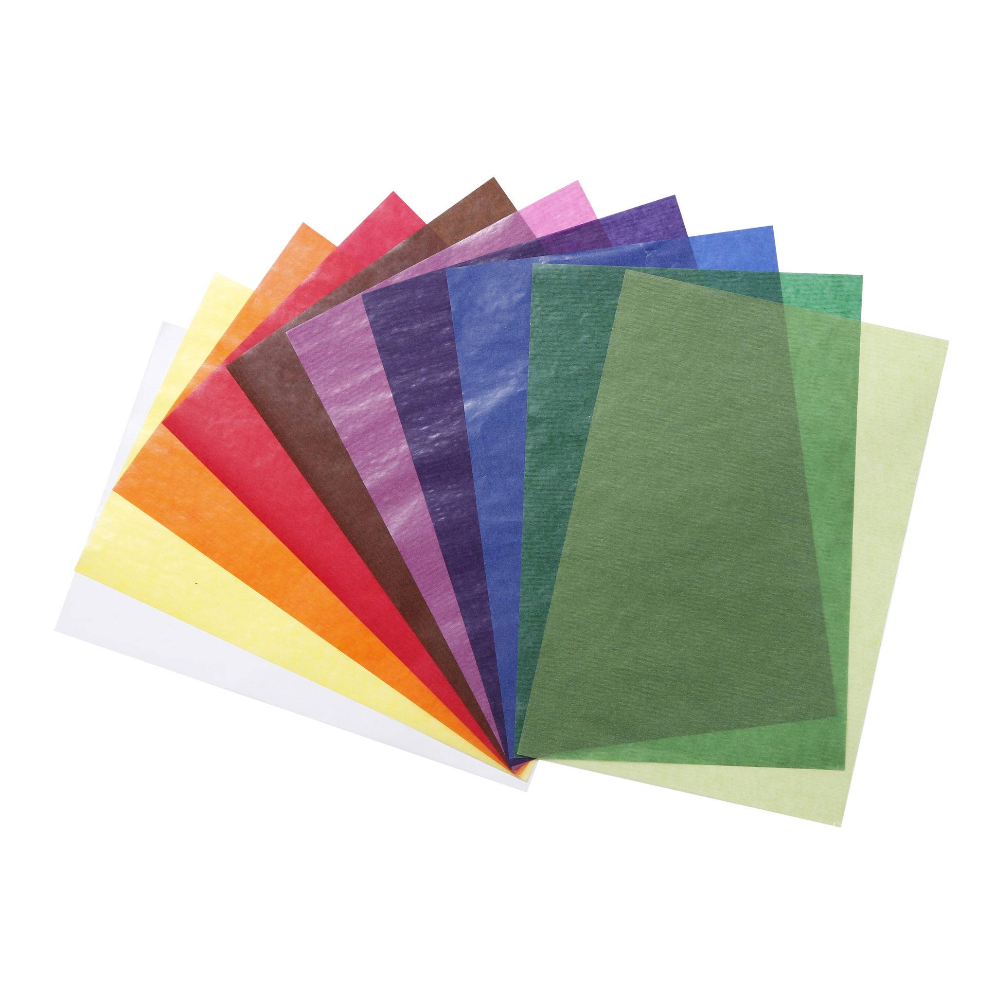 Clairefontaine 10x Transparentpapier Pack.10 Bogen 20x30cm Sortierung 354580C