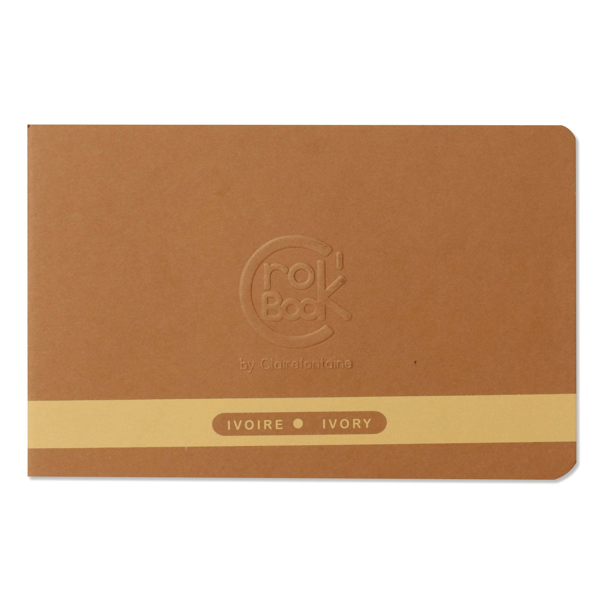 Clairefontaine 10x Skizzenheft 17x11cm Querformat 24 Blatt elfenbein 60310C