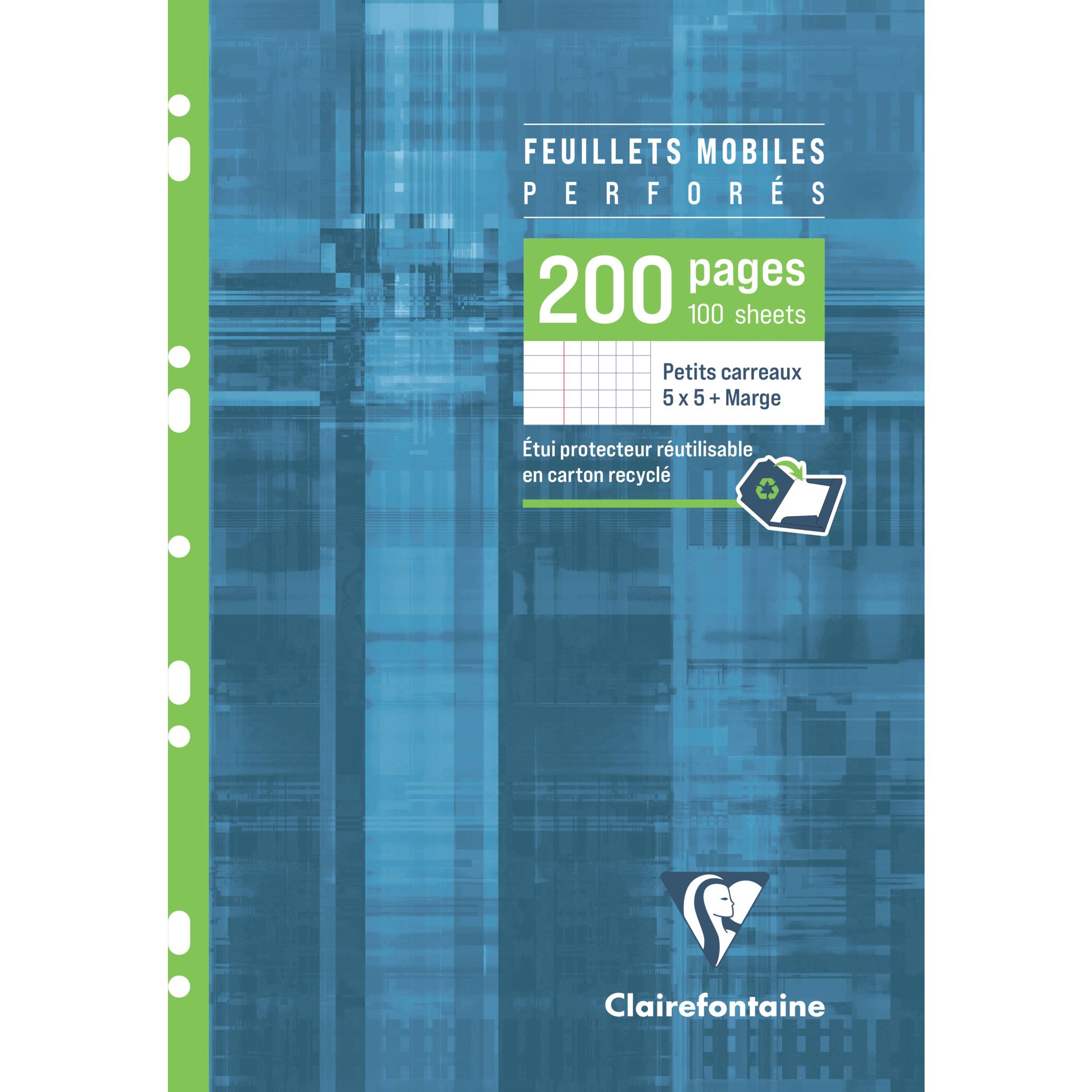 Clairefontaine 5x Pack. 100 Blatt Ringbucheinlagen DIN A4 kariert 17522C