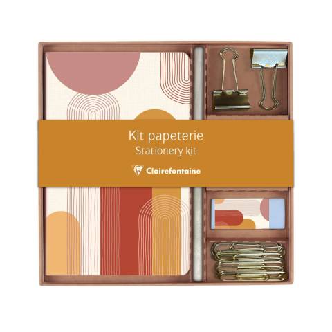 Clairefontaine 3x Briefpapier Set 18,5x19,3 cm 32 Blatt liniert 116071C