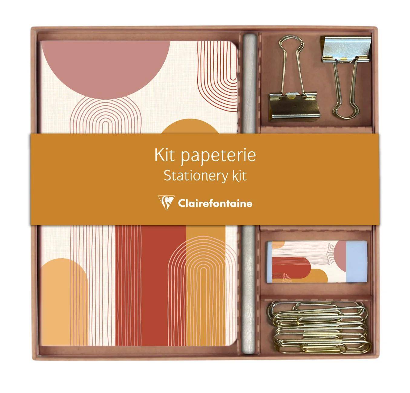 Clairefontaine 3x Briefpapier Set 18,5x19,3 cm 32 Blatt liniert 116071C
