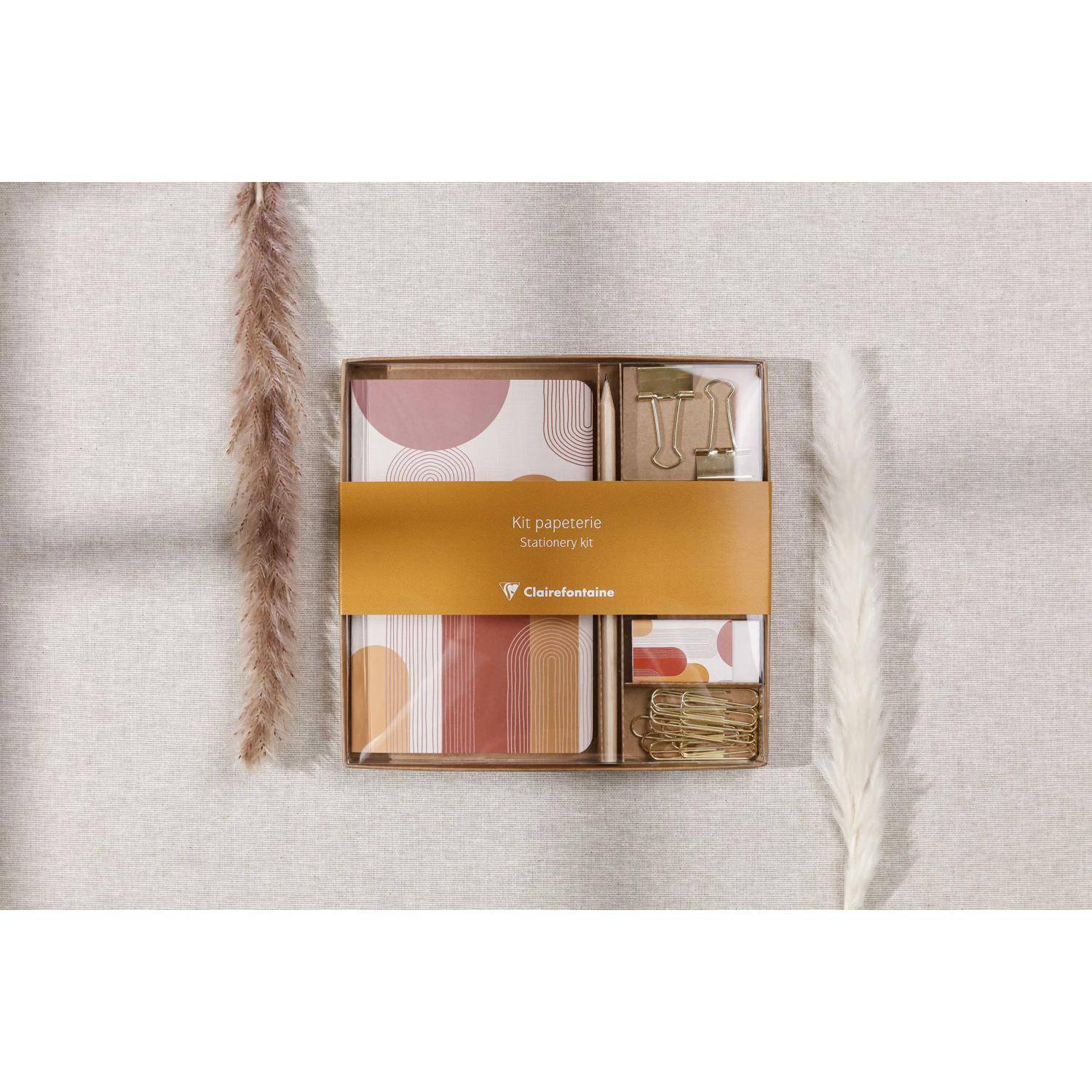 Clairefontaine 3x Briefpapier Set 18,5x19,3 cm 32 Blatt liniert 116071C