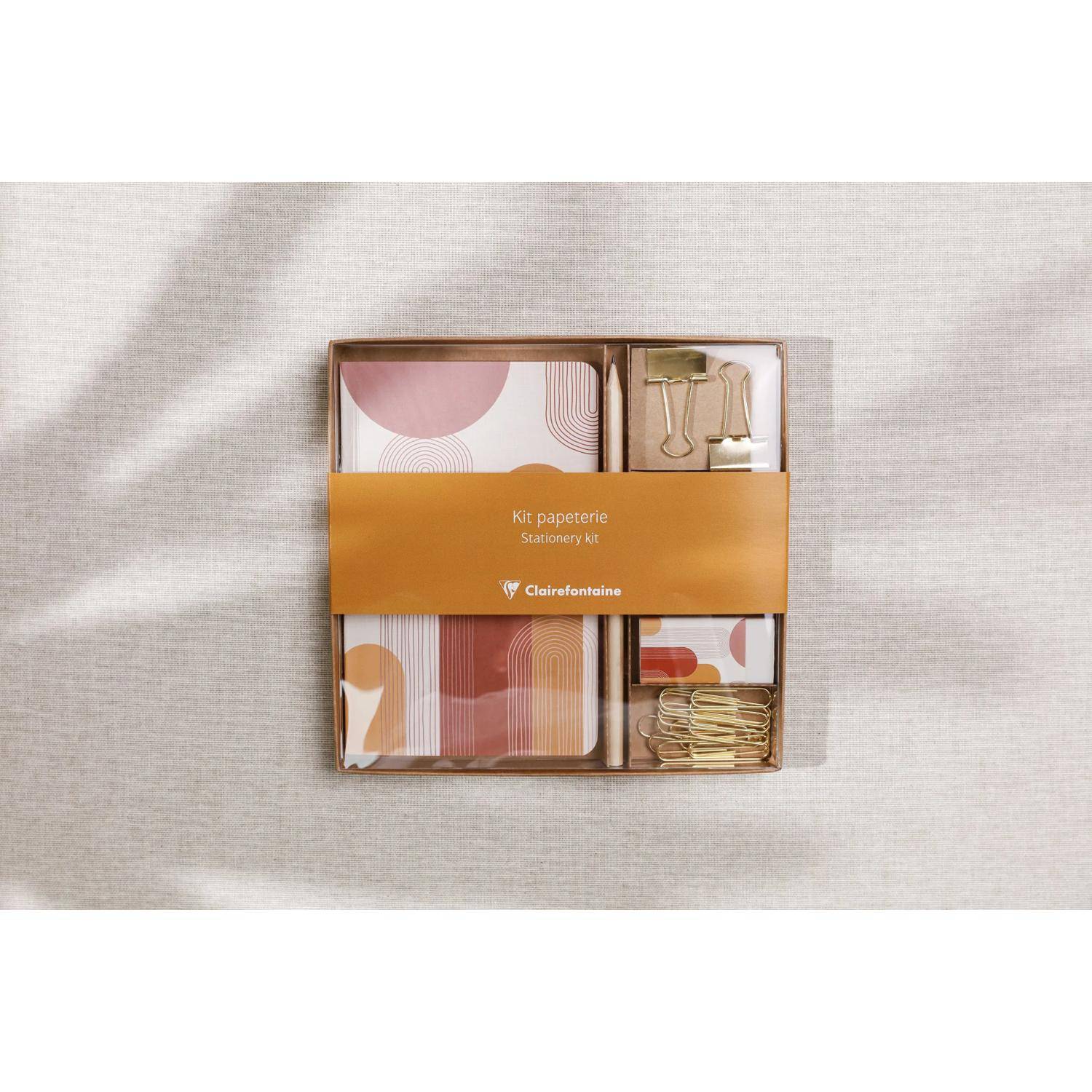 Clairefontaine 3x Briefpapier Set 18,5x19,3 cm 32 Blatt liniert 116071C