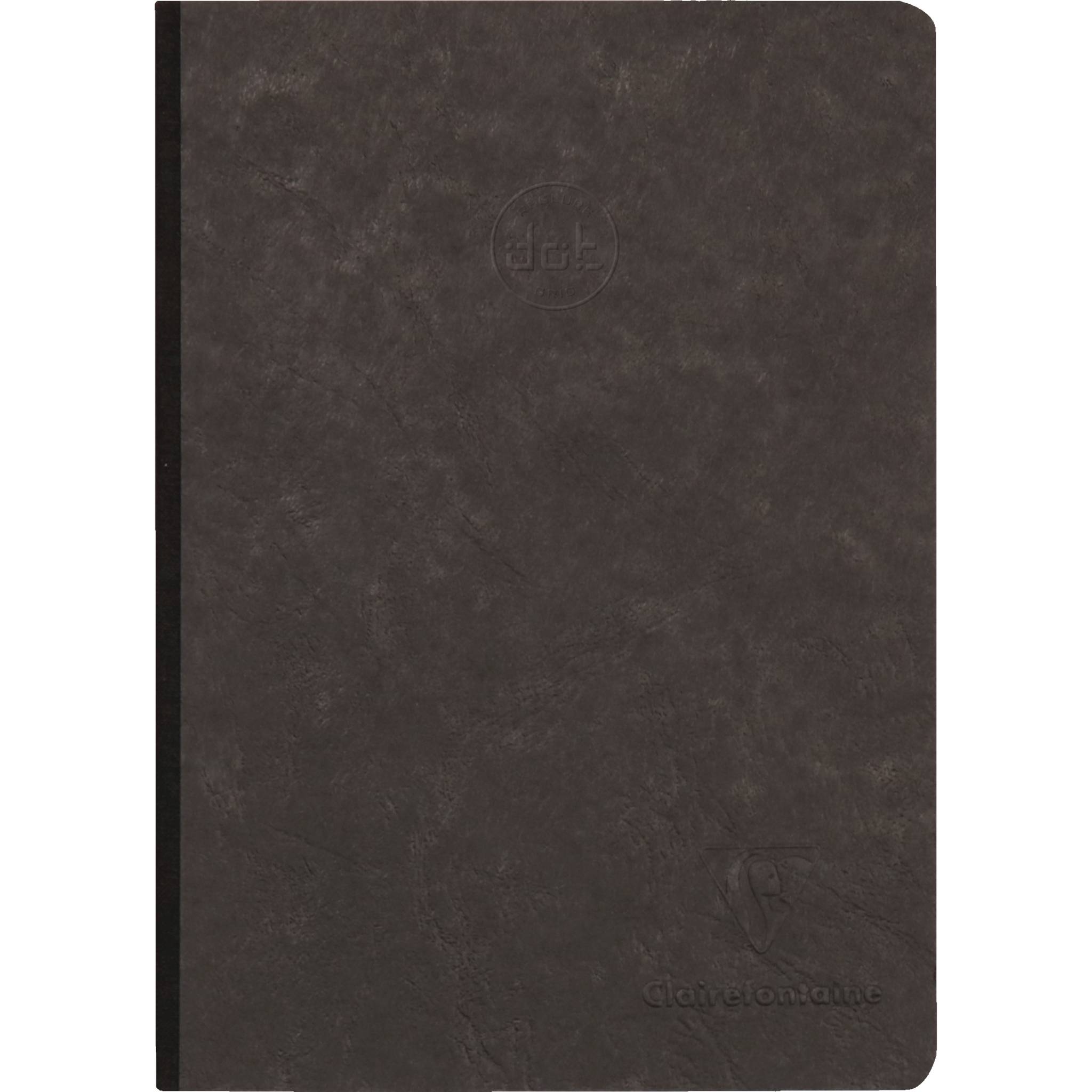 Clairefontaine 5x Notizbuch AgeBag A5 Leinen dot-Lineatur 96 Bl Schwarz 795431C