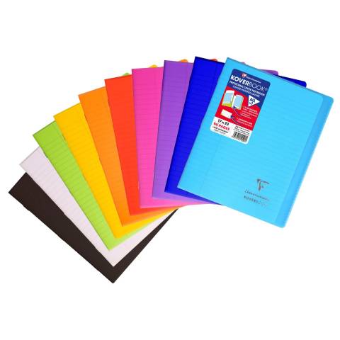 Clairefontaine 10x Koverbook Heft 17x22cm, 48 Blatt liniert Sortiert 951501C