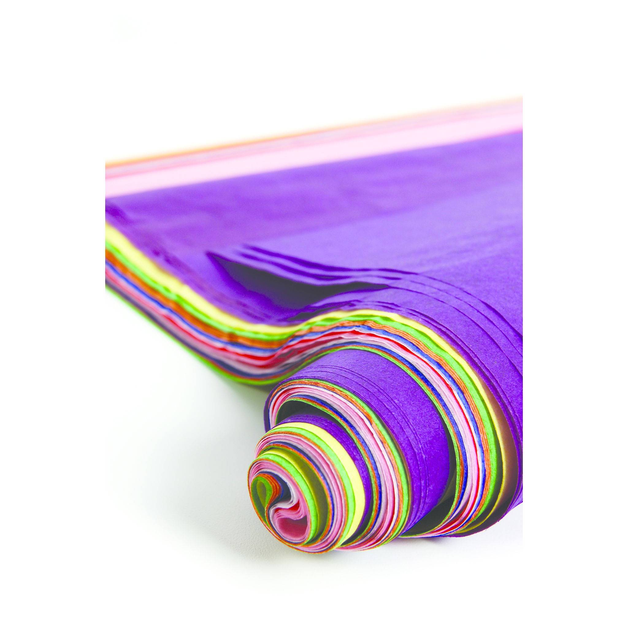 Clairefontaine 5x Seidenpapier Rolle 24 Bogen 18g/m2 50x75cm Sort. 394099C