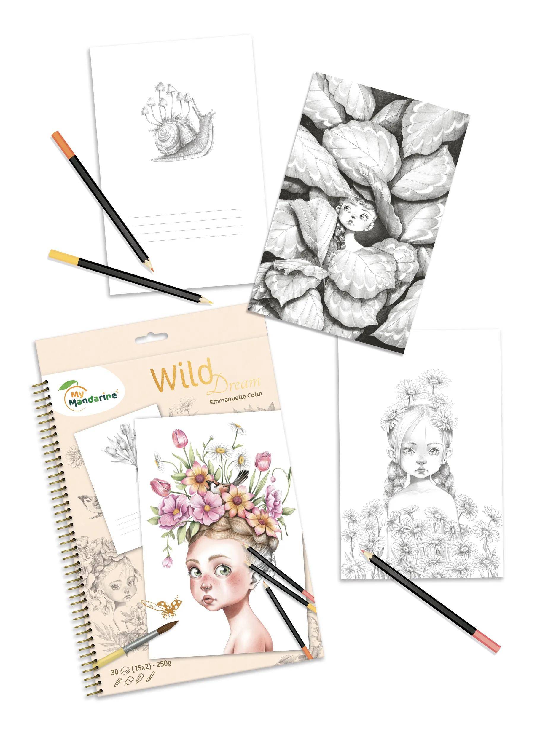 Avenue Mandarine 5x Malbuch, Wild, A4, 21x1x34,2 cm GY163C