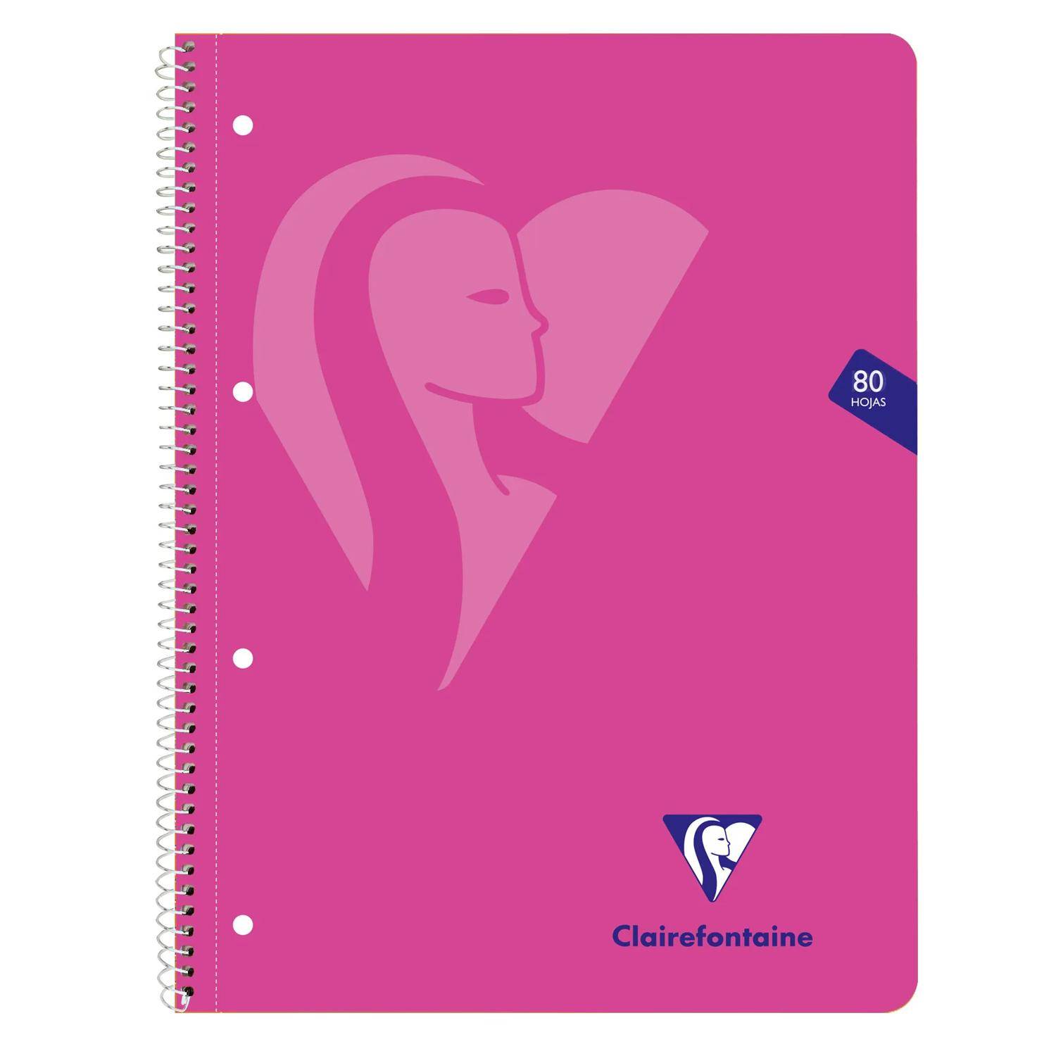 Clairefontaine 6x Collegeblock A4+, 80 Bl 90g kariert gelocht Sortiert 696803C